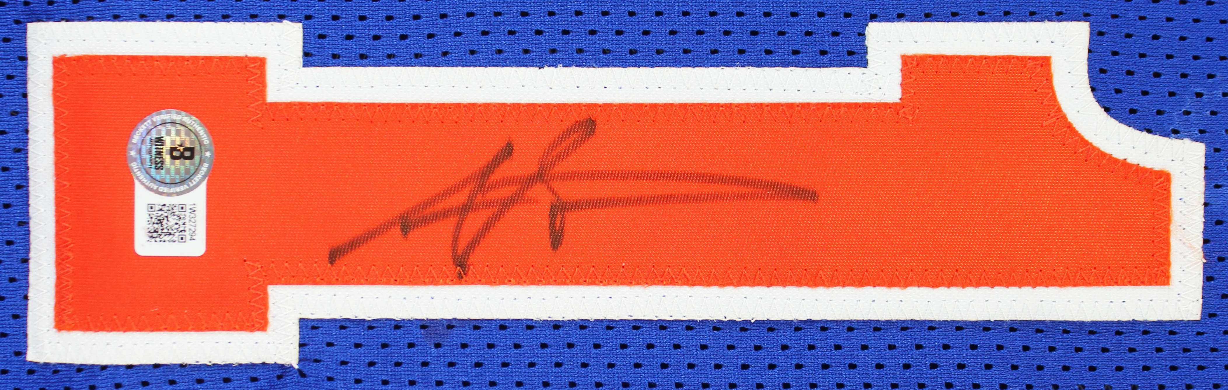 Amar'e Stoudemire Authentic Signed Blue Pro Style Jersey BAS Witnessed - Image 3