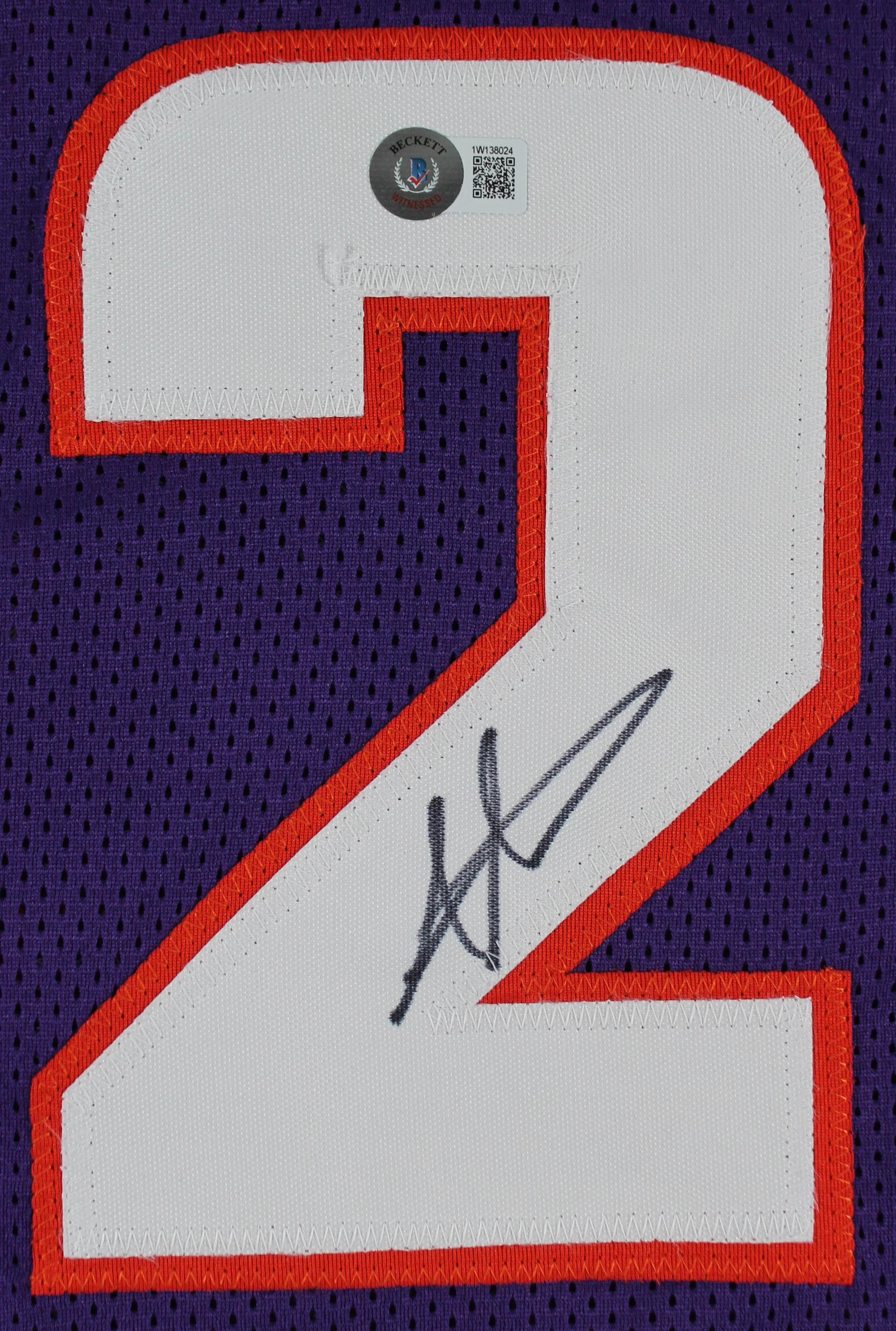 Amar'e Stoudemire Authentic Signed Purple Pro Style Jersey BAS Witnessed - Image 3