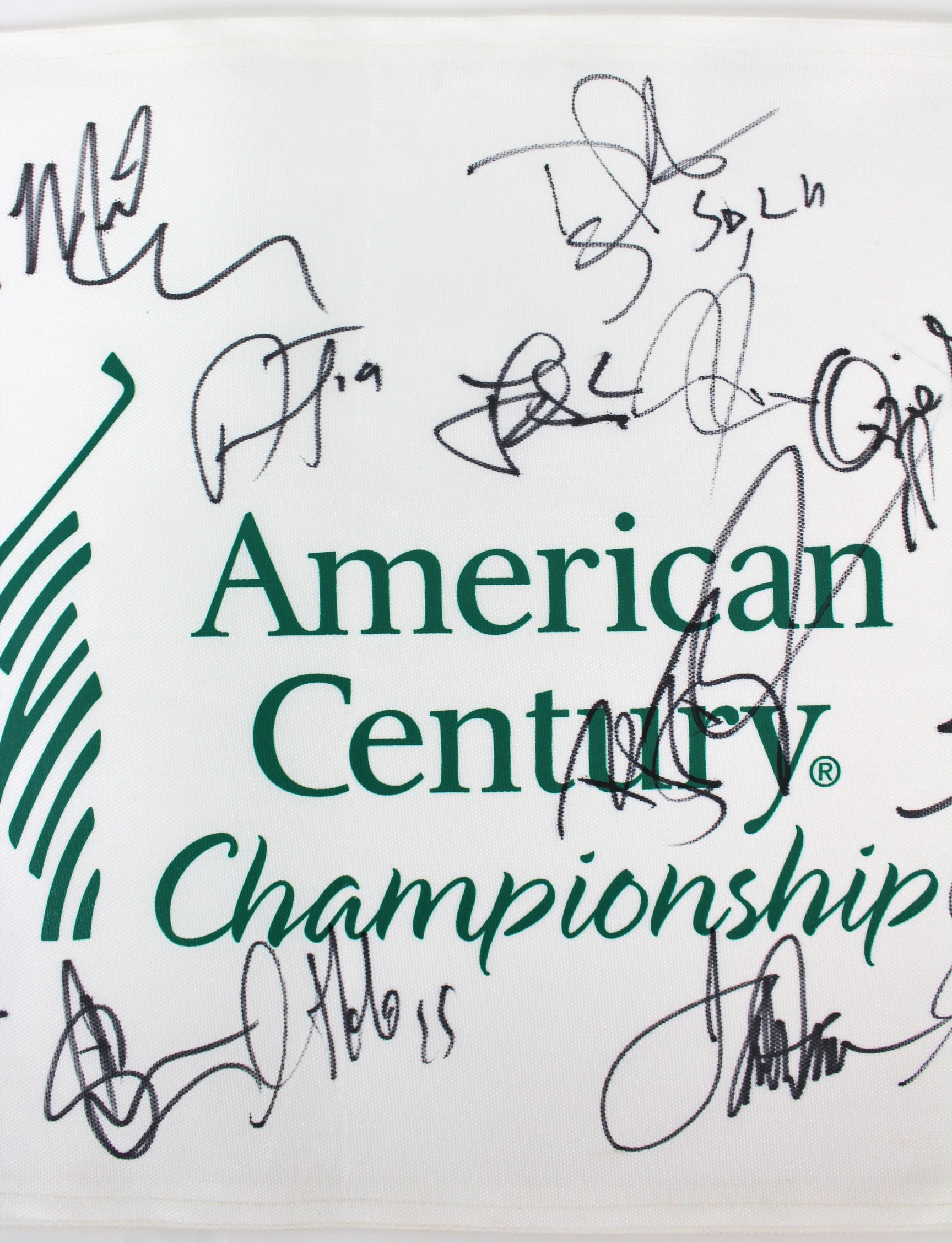 American Century (17) Romo, Rice, Bettis, Pederson Signed Pin Flag BAS #A88337 - Image 4