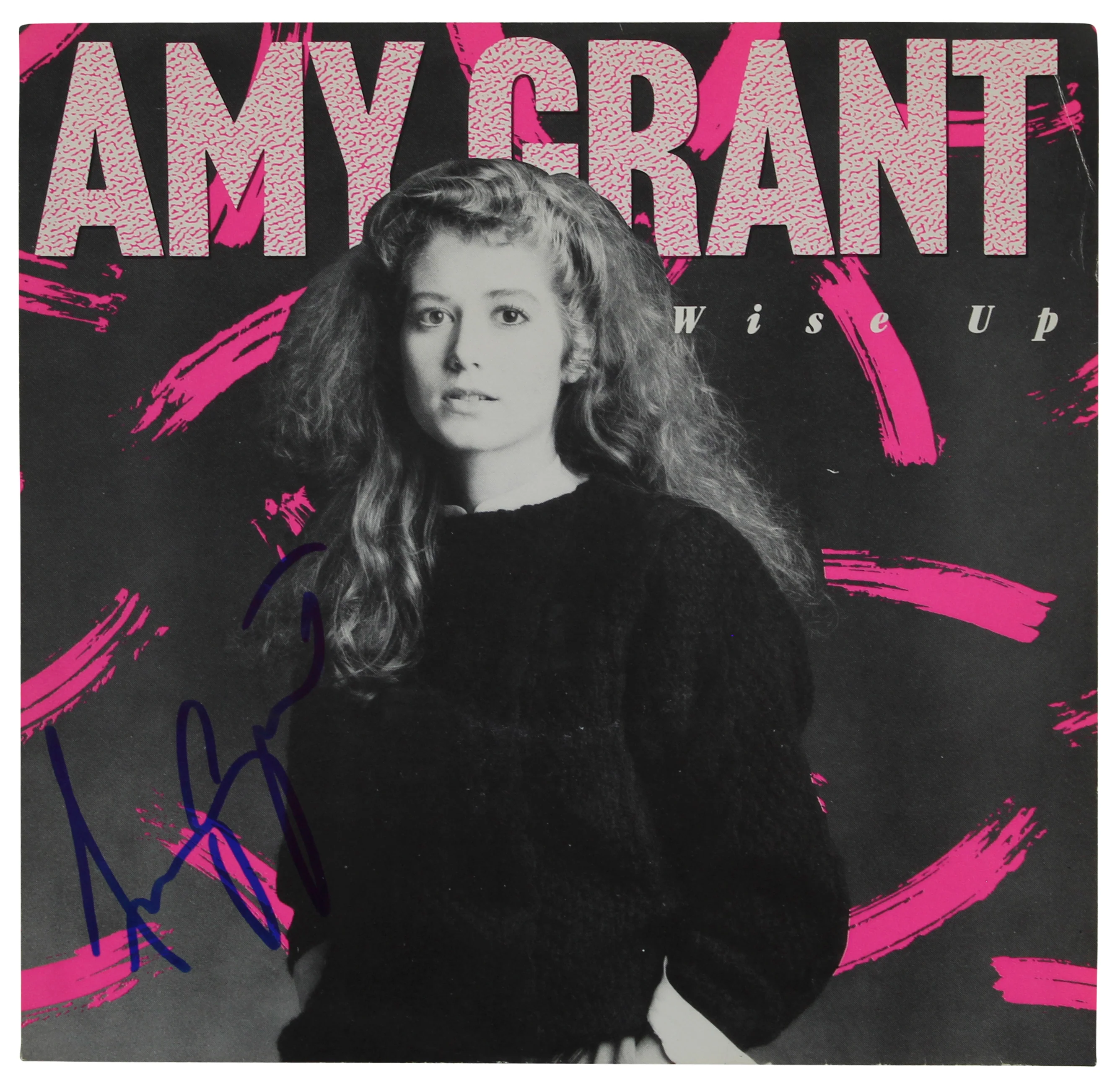 Amy Grant Authentic Signed Wise Up 45 RPM Album Cover Autographed BAS #BG79126 - Image 2
