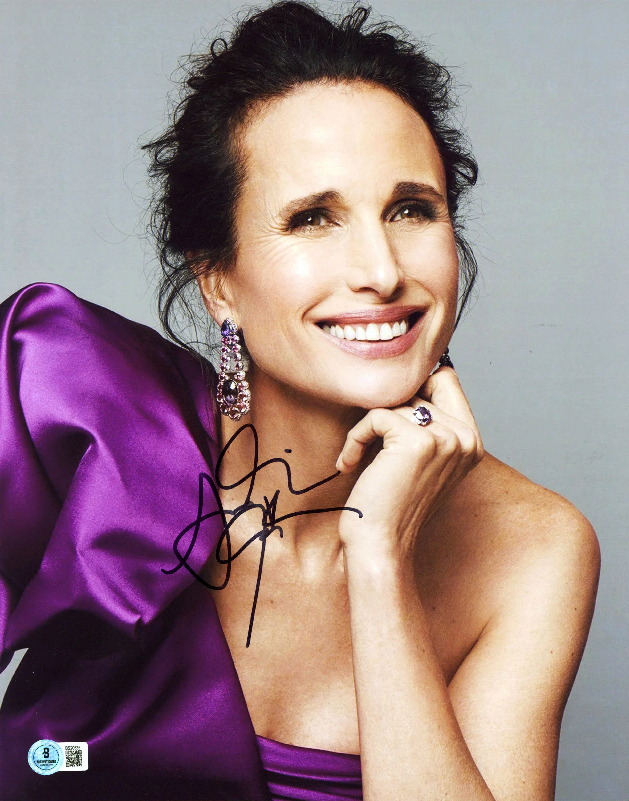 Andie Macdowell Groundhog Day Authentic Signed 11x14 Vertical Photo BAS #BS20535 - Image 2