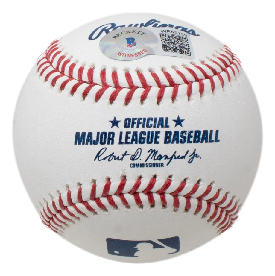 Andre Dawson Chicago Cubs Signed Official MLB Baseball The Hawk BAS - Image 2