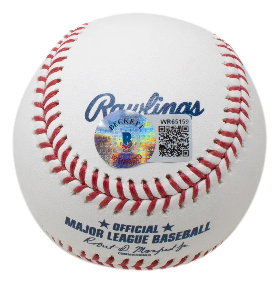 Andre Dawson Chicago Cubs Signed Official MLB Baseball The Hawk BAS - Image 3