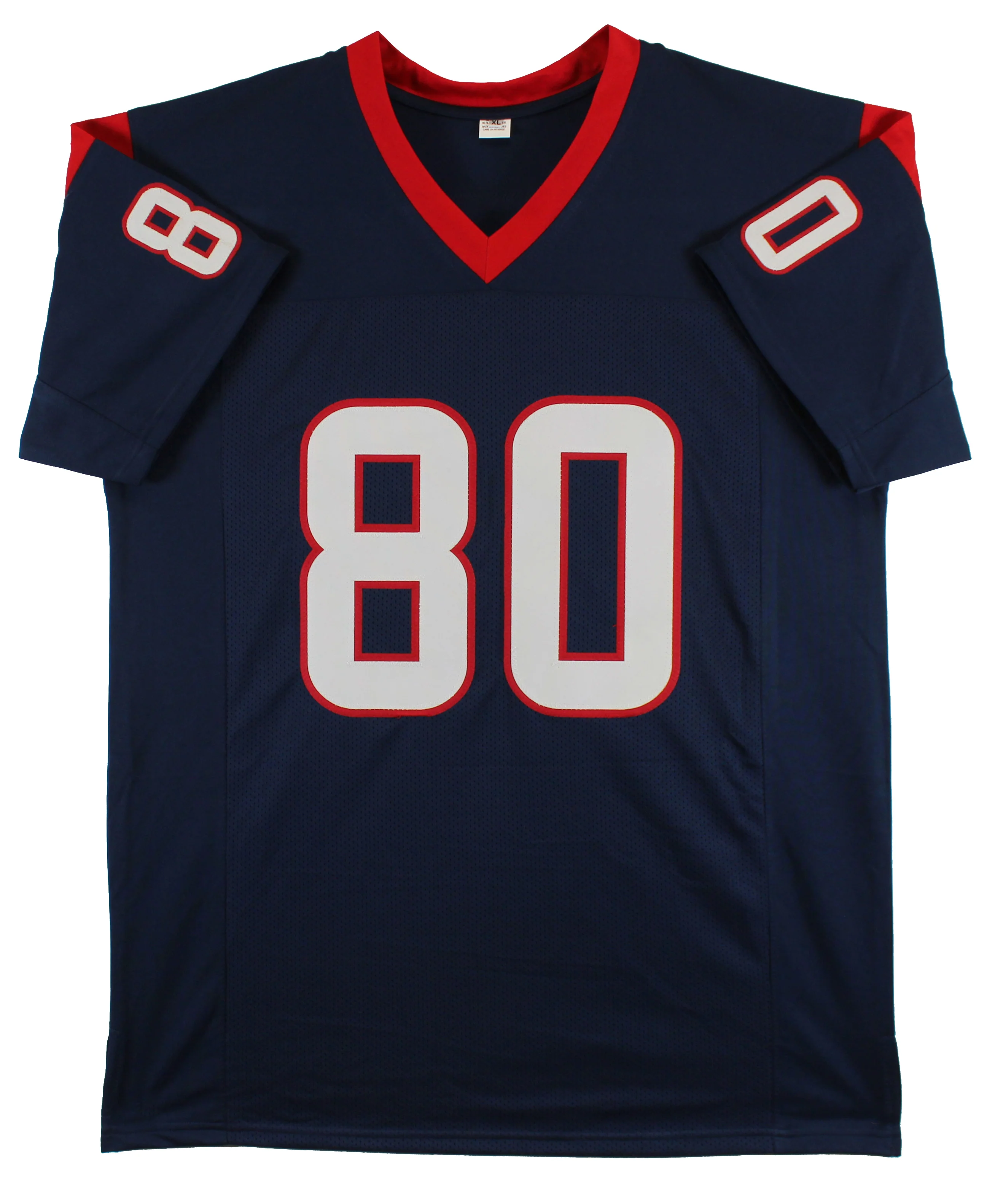 Andre Johnson Authentic Signed Navy Blue Pro Style Jersey BAS Witnessed - Image 4