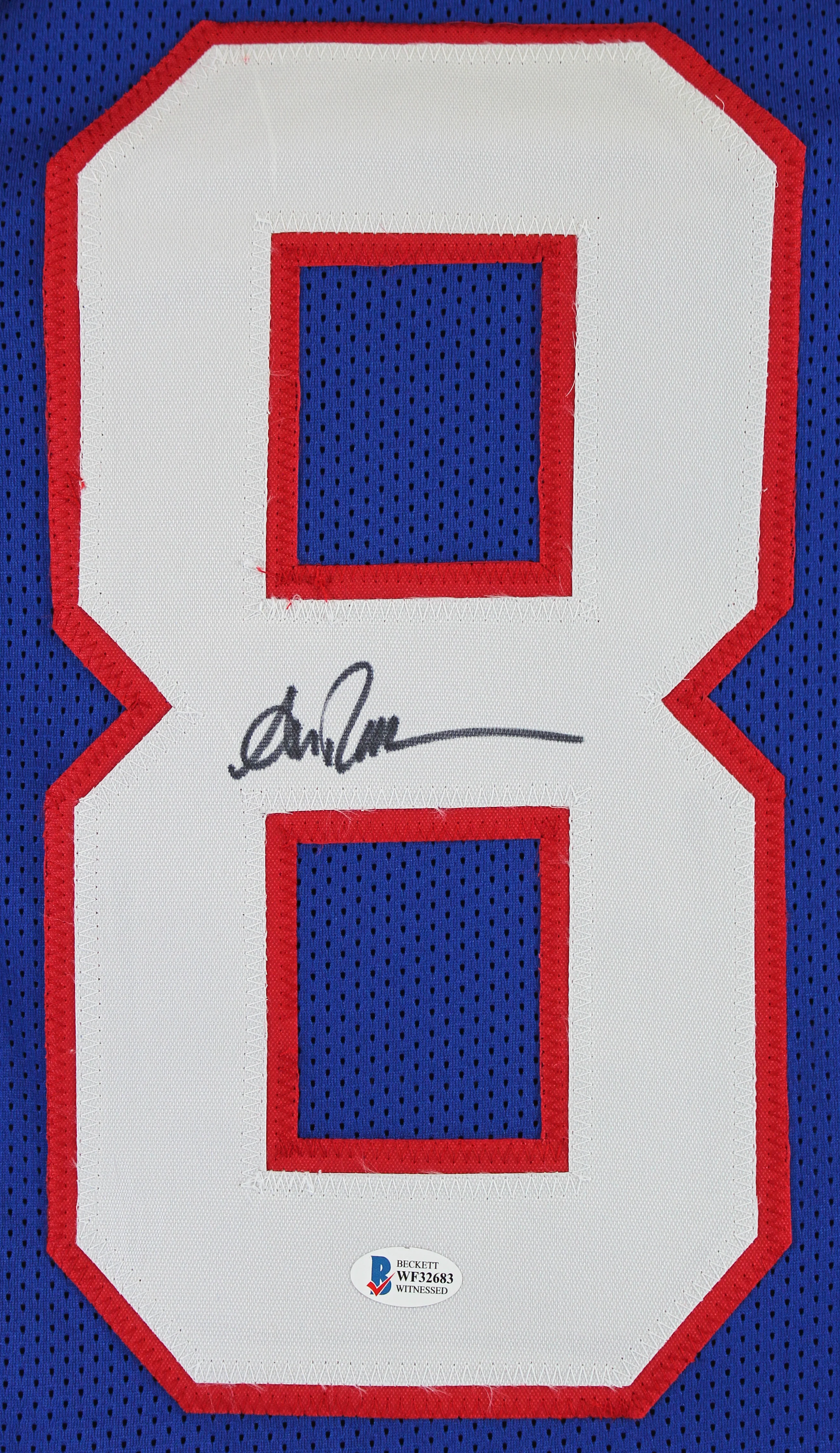 Andre Reed Authentic Signed Blue Pro Style Jersey Autographed BAS Witnessed - Image 3