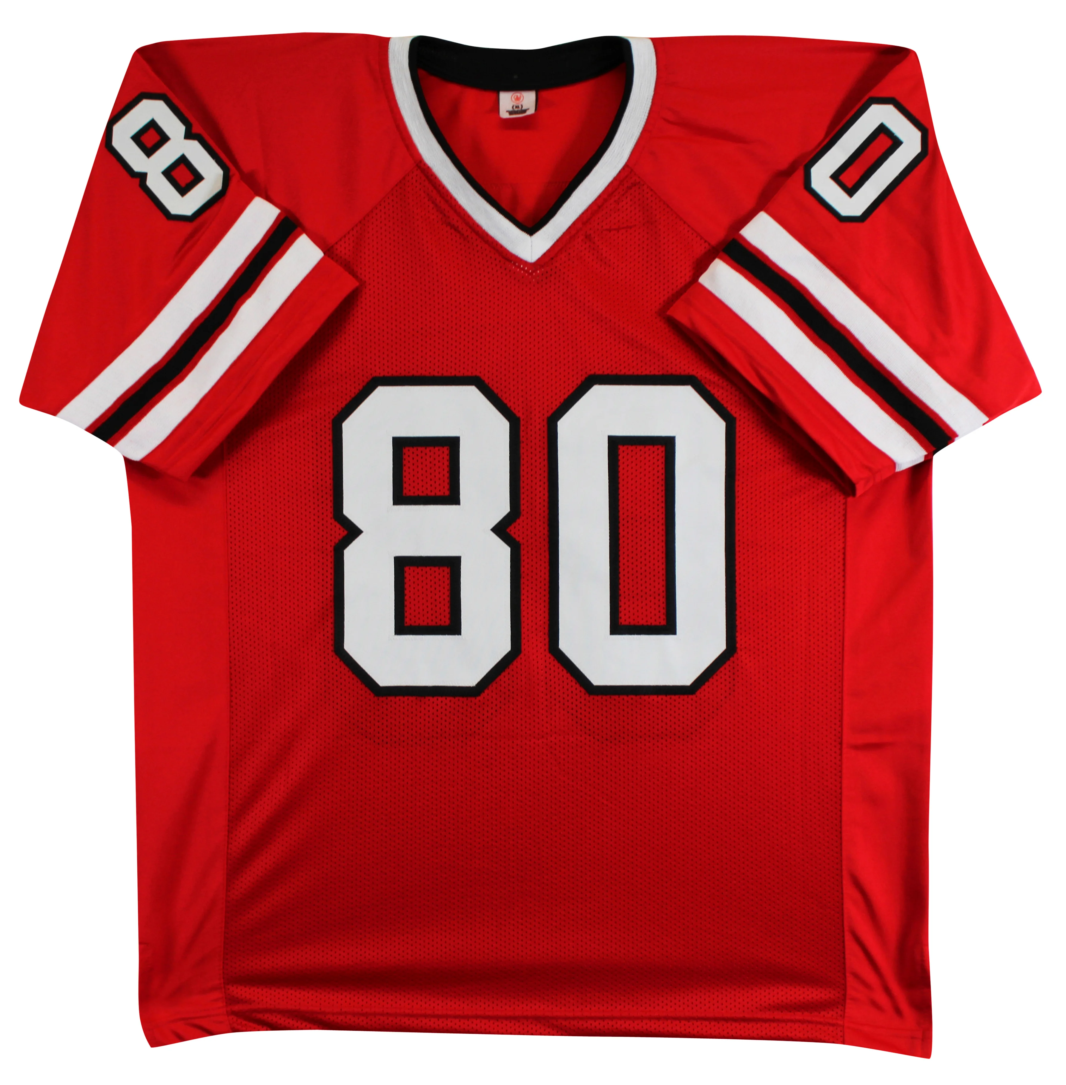 Andre Rison Authentic Signed Red Pro Style Jersey Autographed BAS Witnessed - Image 4