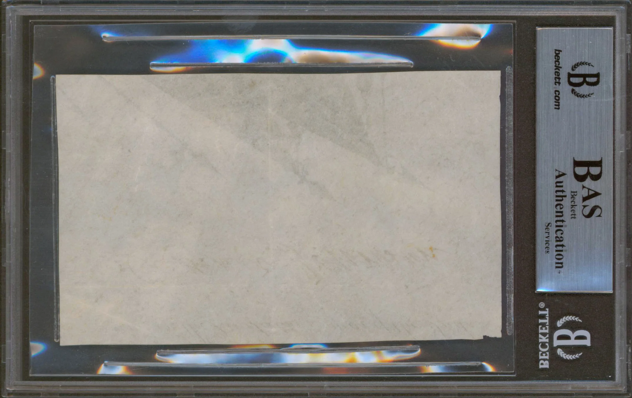 Andrew Johnson Authentic Signed 3x5 Cut Signature Autographed BAS Slabbed - Image 3