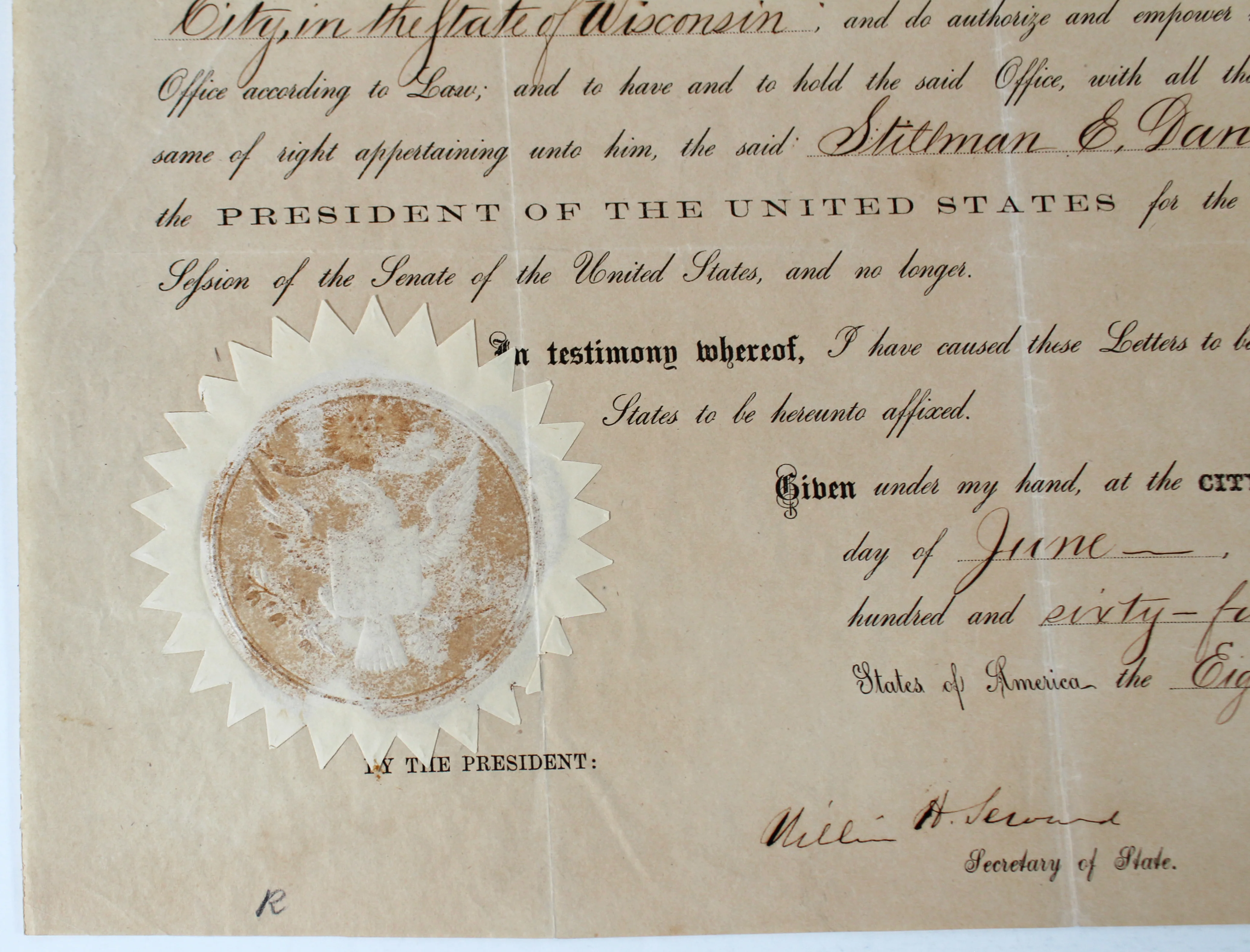Andrew Johnson Signed 9.65x13.85 1865 Appointment Document PSA/DNA #AC08040 - Image 4