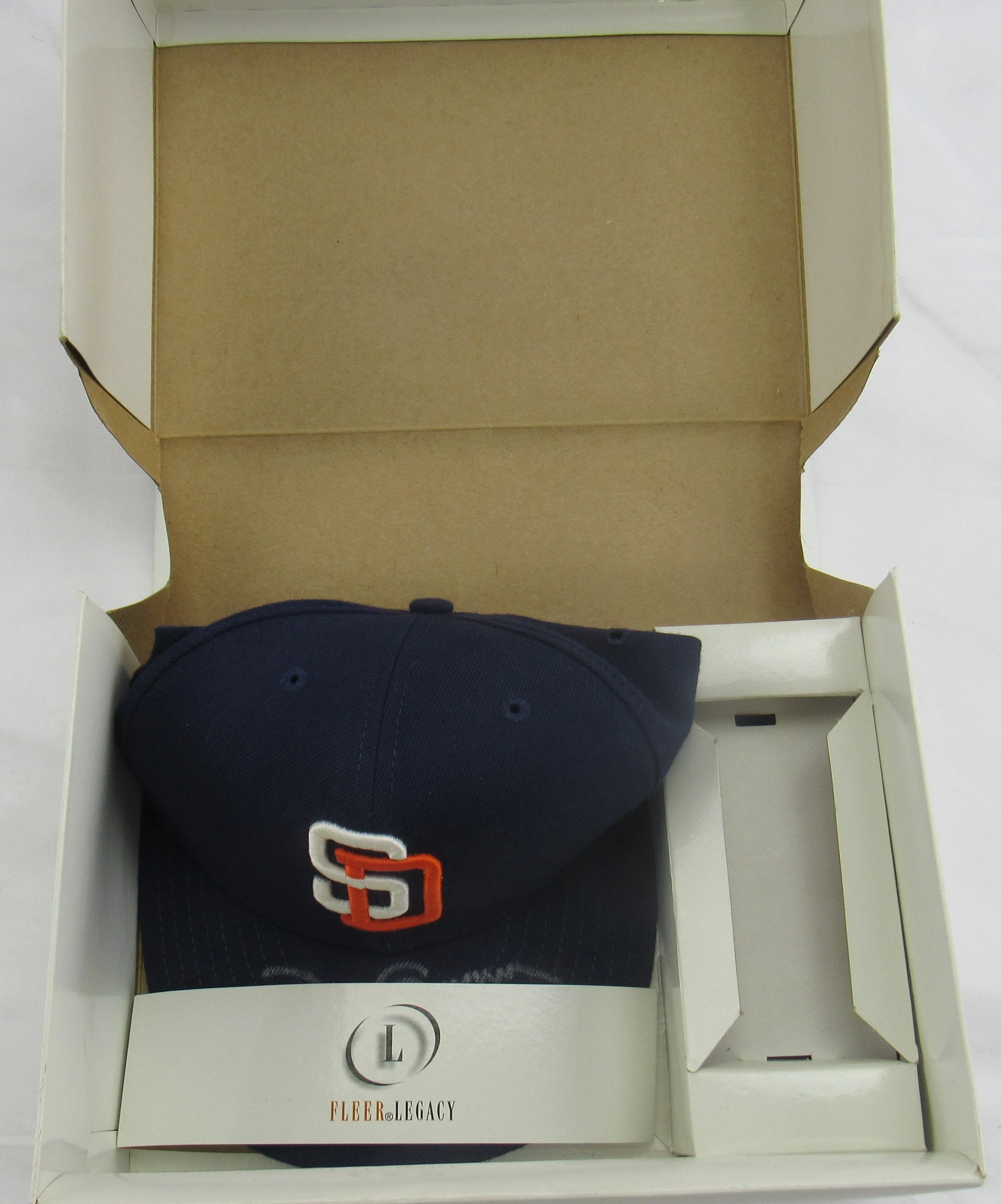 Tony Gwynn Signed Auto Baseball Hat Fleer Holo - Image 8