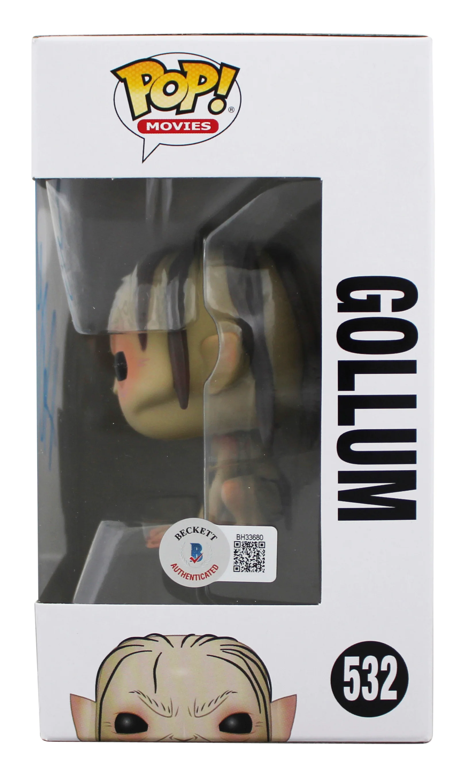 Andy Serkis Lord of the Rings Signed Gollum #532 Funko Pop Vinyl Figure BAS 1 - Image 4
