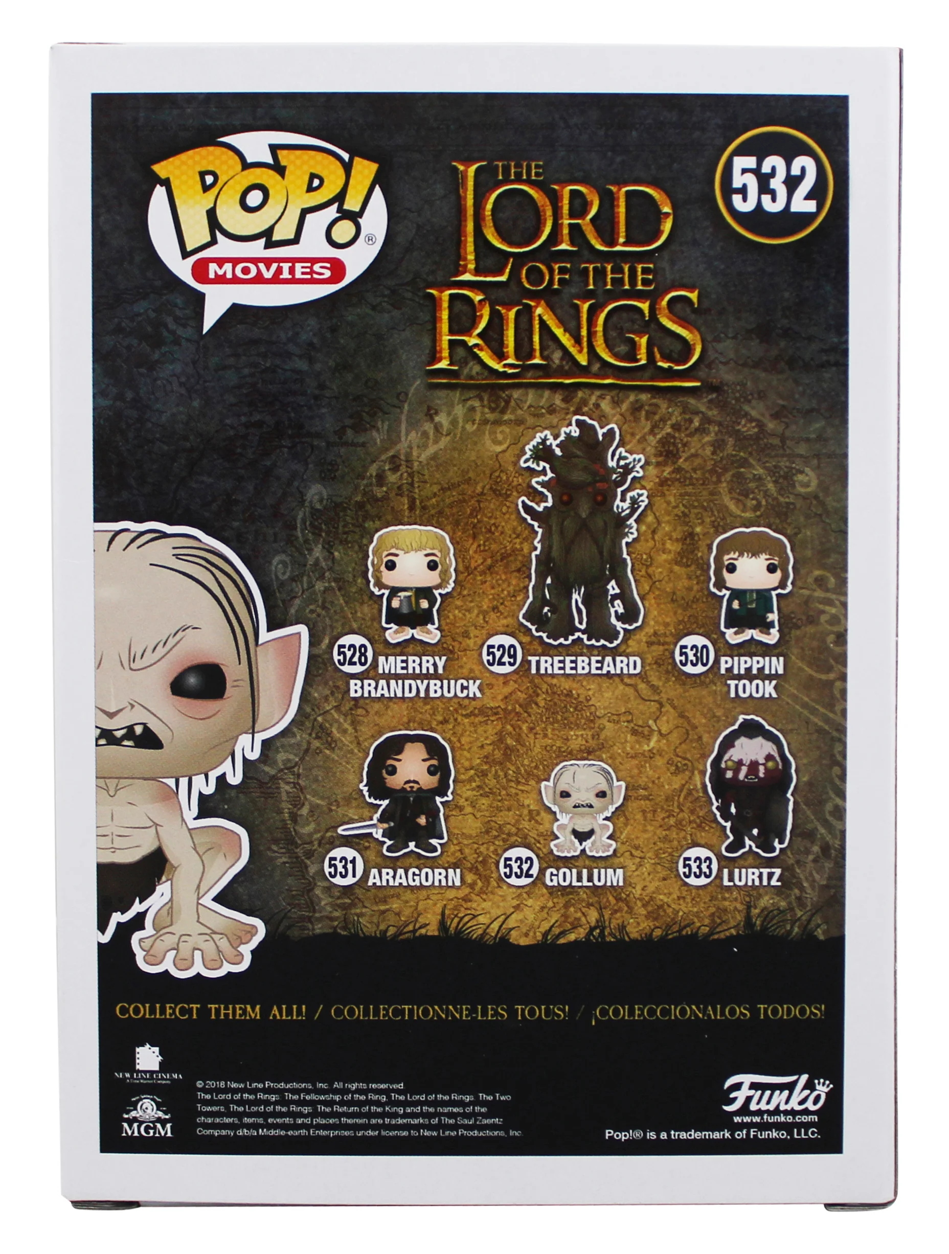 Andy Serkis Lord of the Rings Signed Gollum #532 Funko Pop Vinyl Figure BAS 1 - Image 5