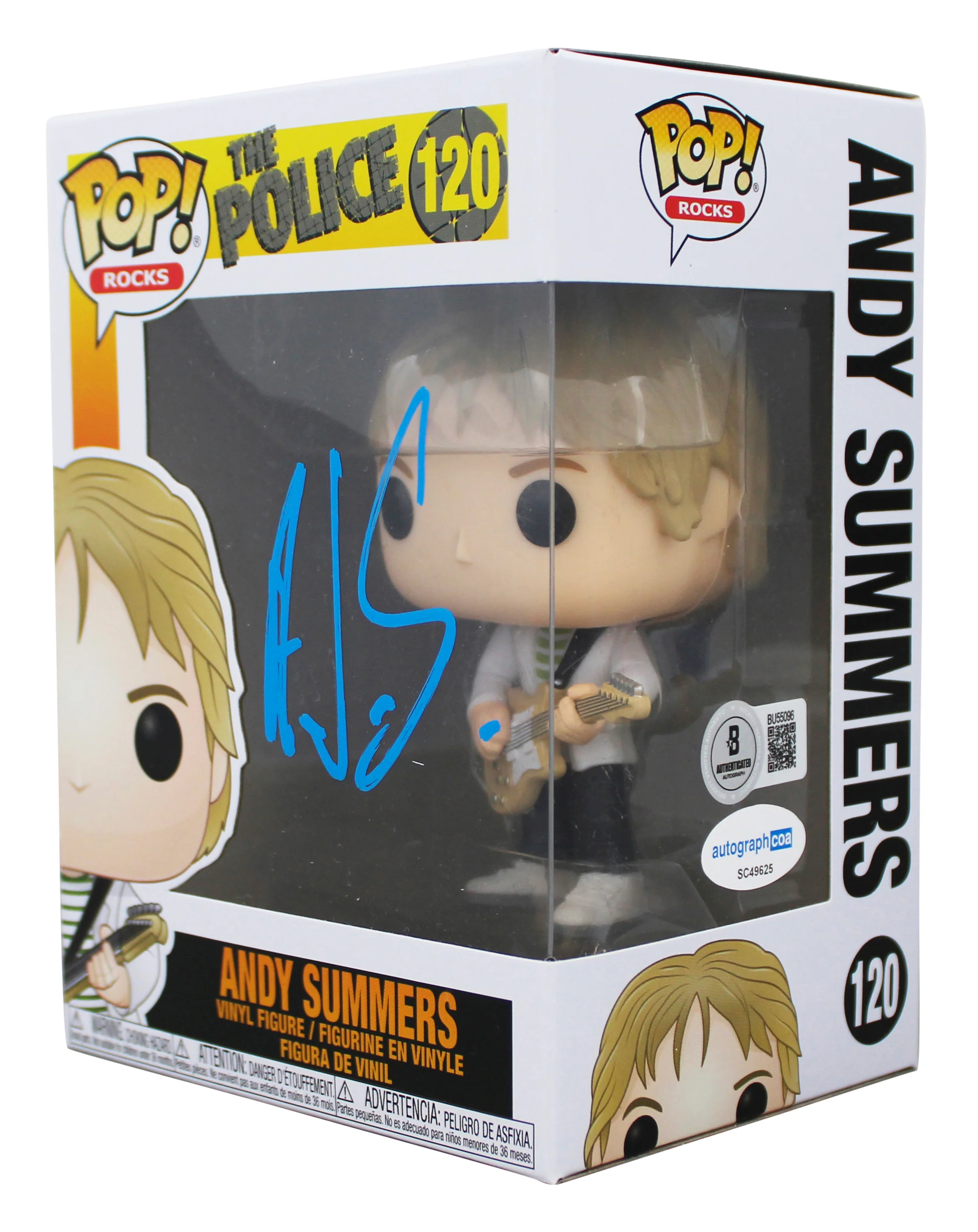 Andy Summers The Police Signed #120 Funko Pop Vinyl Figure BAS #BU55096 - Image 3