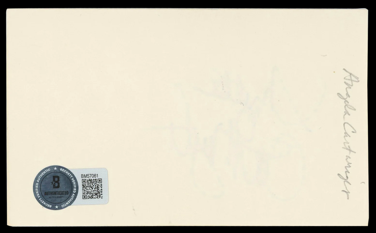 Angela Cartwright The Danny Thomas Show Signed 3x5 Index Card BAS #BM57061 - Image 3