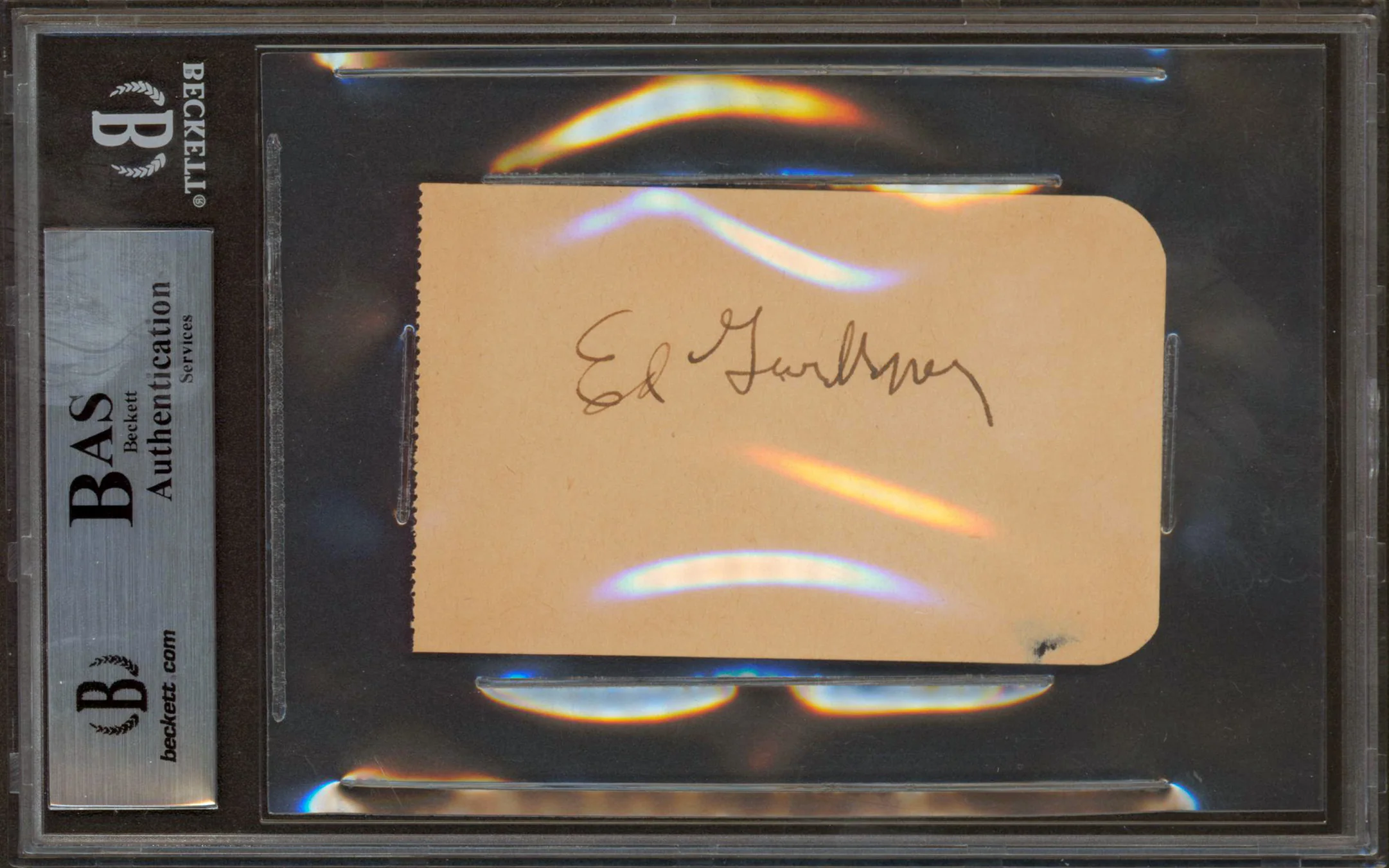 Angela Greene The Cosmic Man Authentic Signed 2.4x3.85 Album Page BAS Slabbed - Image 3