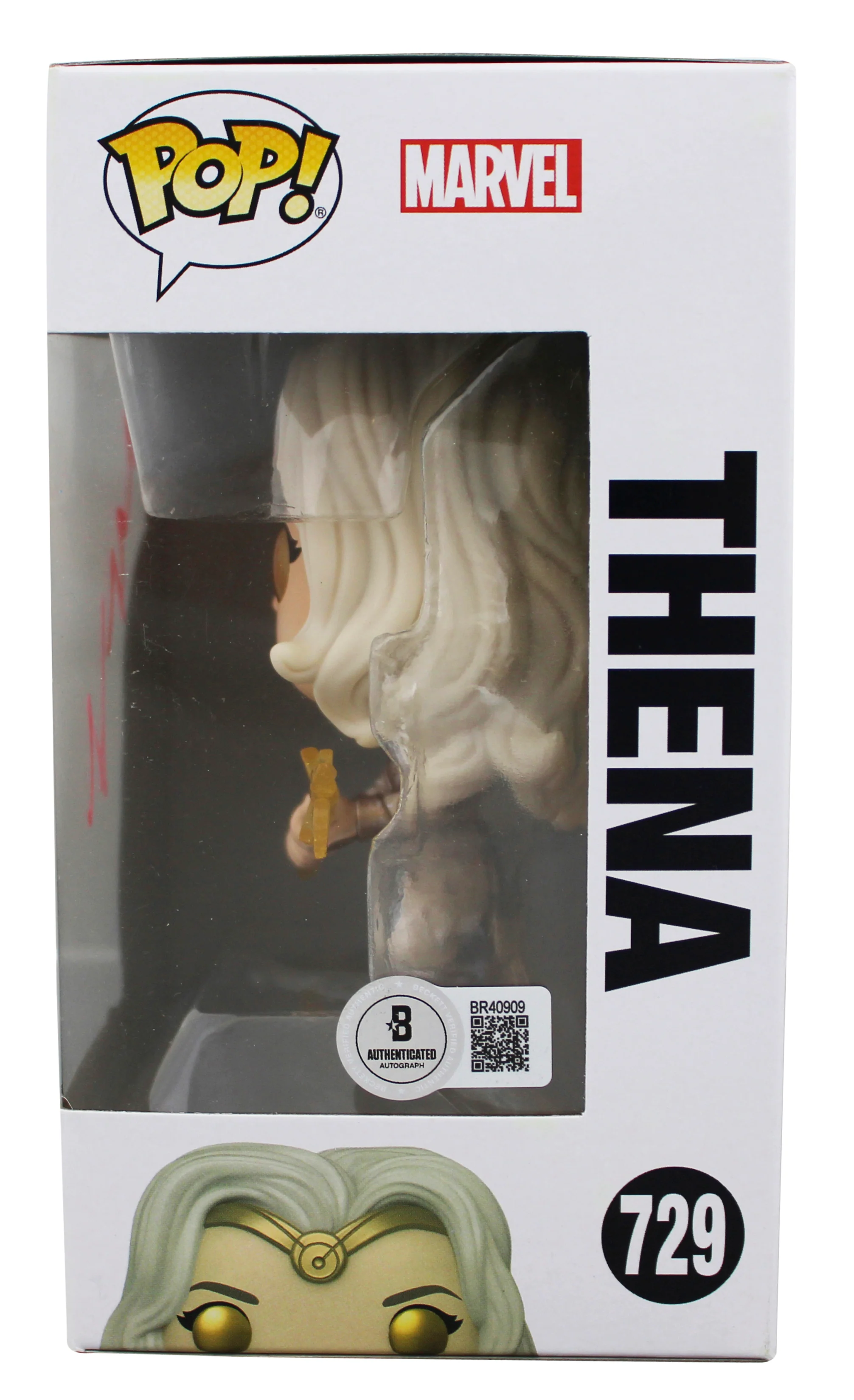 Angelina Jolie Eternals Signed Thena #729 Funko Pop Vinyl Figure BAS #BR40909 - Image 4