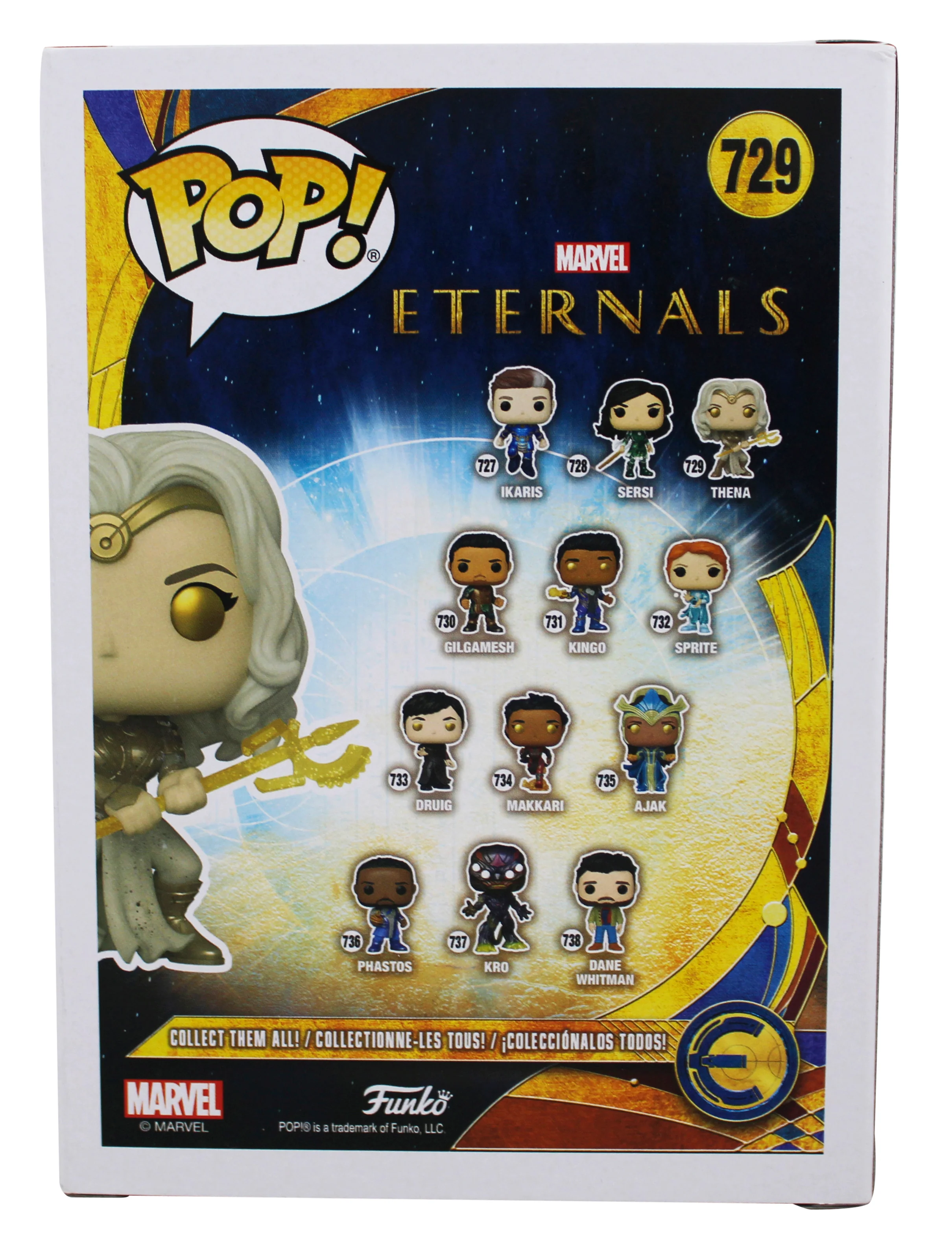 Angelina Jolie Eternals Signed Thena #729 Funko Pop Vinyl Figure BAS #BR40909 - Image 5