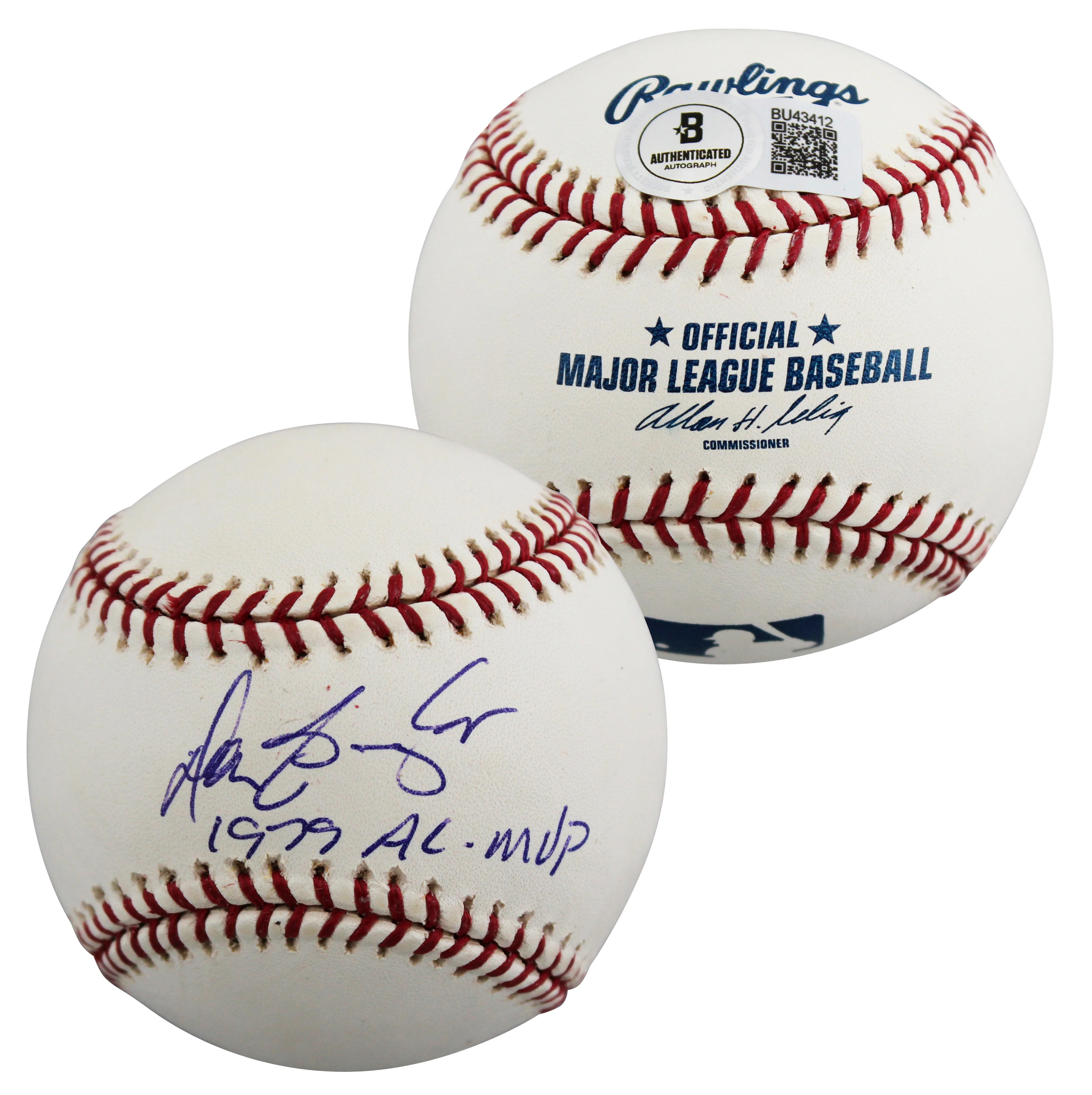 Angels Don Baylor "1979 AL MVP" Authentic Signed OML Baseball BAS #BU43412 - Image 2