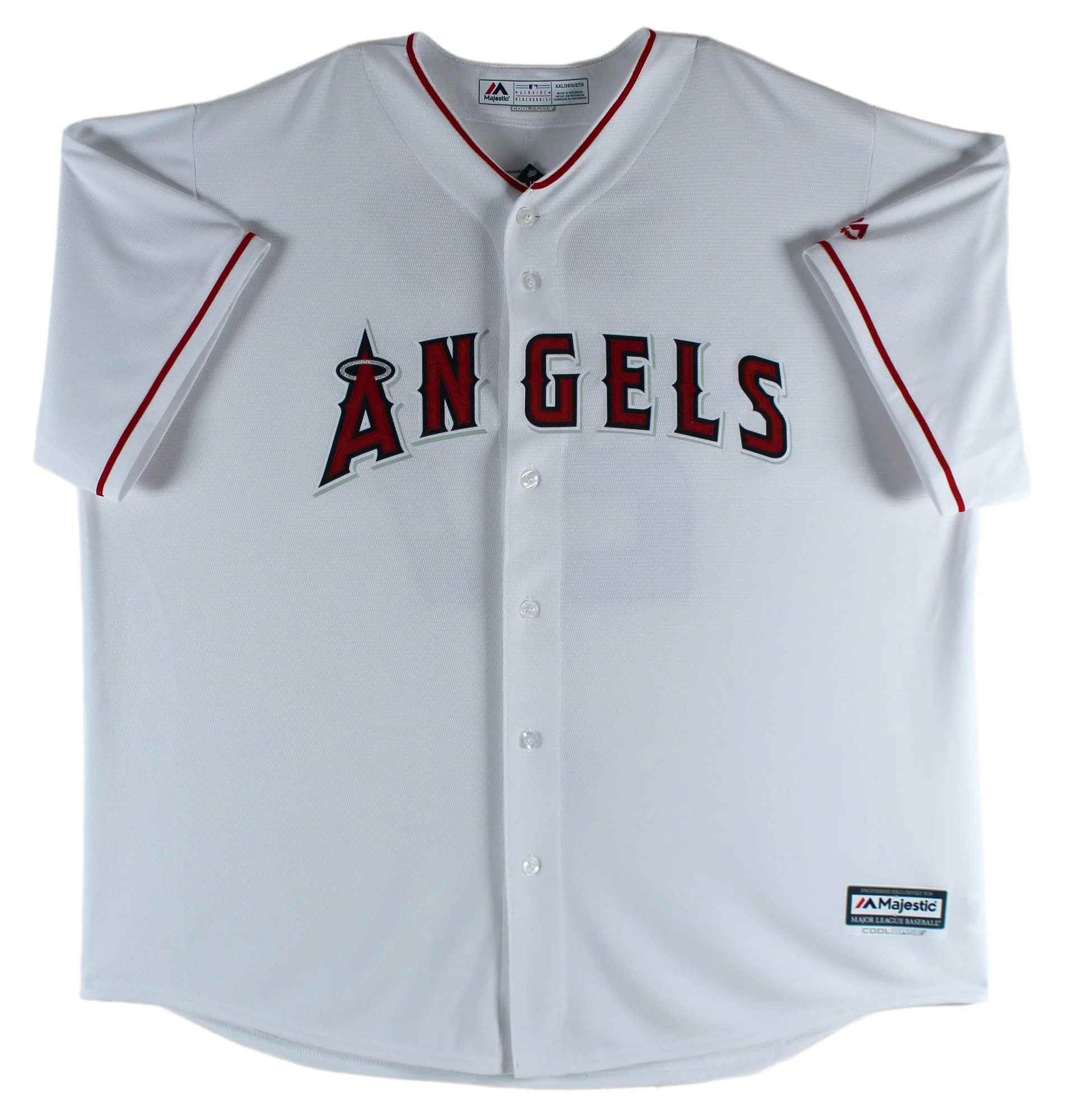 Angels Mike Trout Authentic Signed White Majestic Cool Base Jersey MLB Holo - Image 4