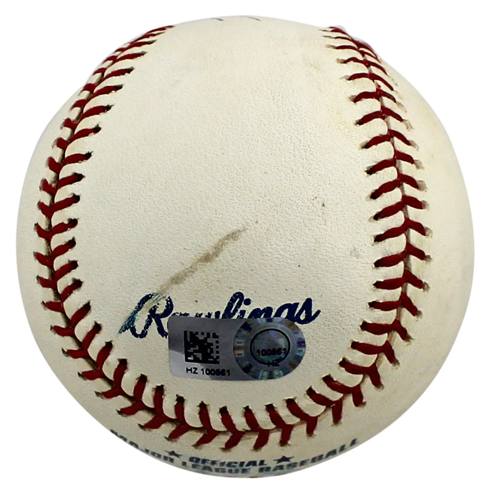Angels Mike Trout "Hit 481" Signed 6/22/14 Angels Vs Rangers GU Oml Baseball MLB - Image 3