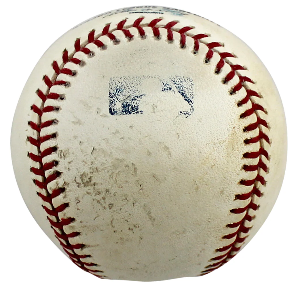 Angels Mike Trout "Hit 481" Signed 6/22/14 Angels Vs Rangers GU Oml Baseball MLB - Image 4