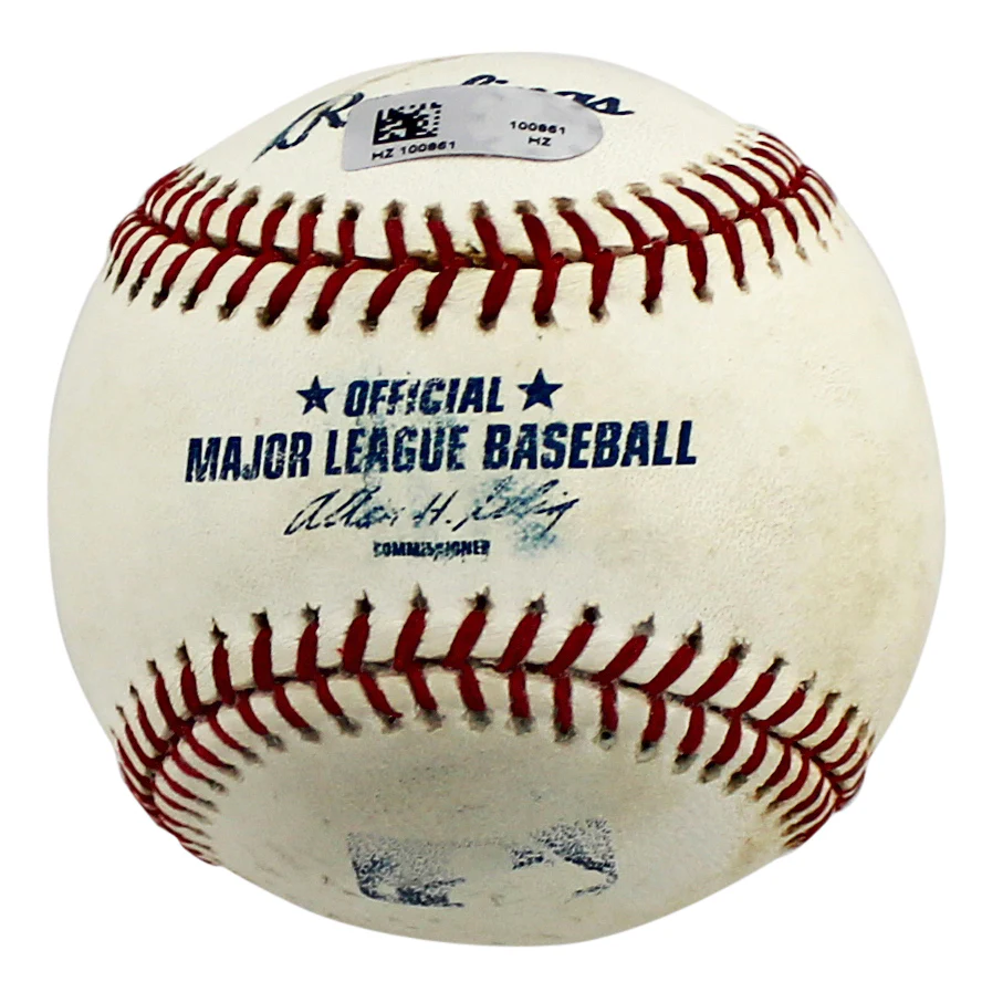 Angels Mike Trout "Hit 481" Signed 6/22/14 Angels Vs Rangers GU Oml Baseball MLB - Image 7