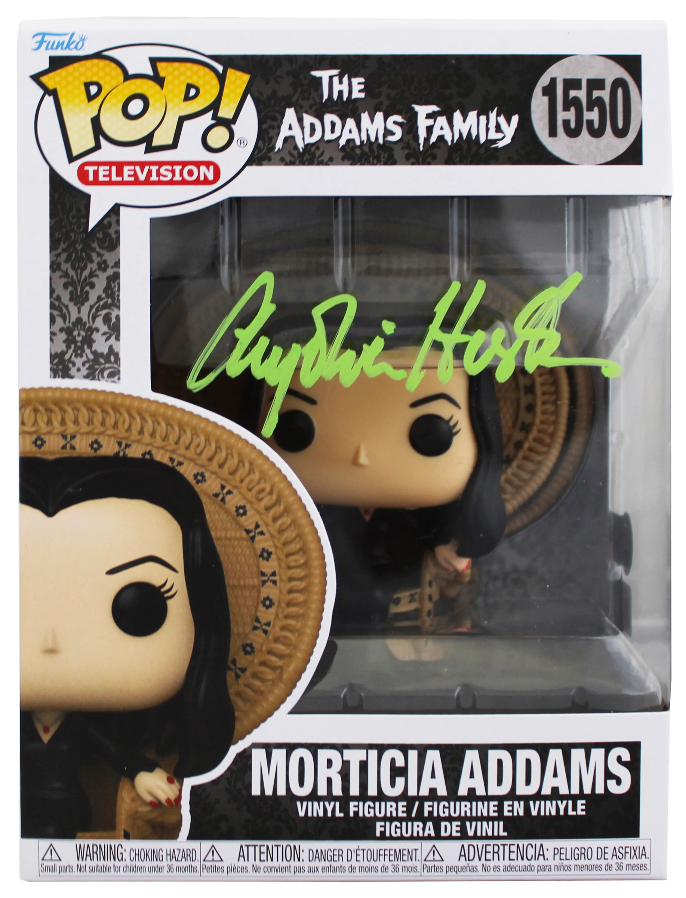 Anjelica Huston Signed Morticia Addams #1550 Funko Pop Vinyl Figure BAS #BU55067 - Image 2