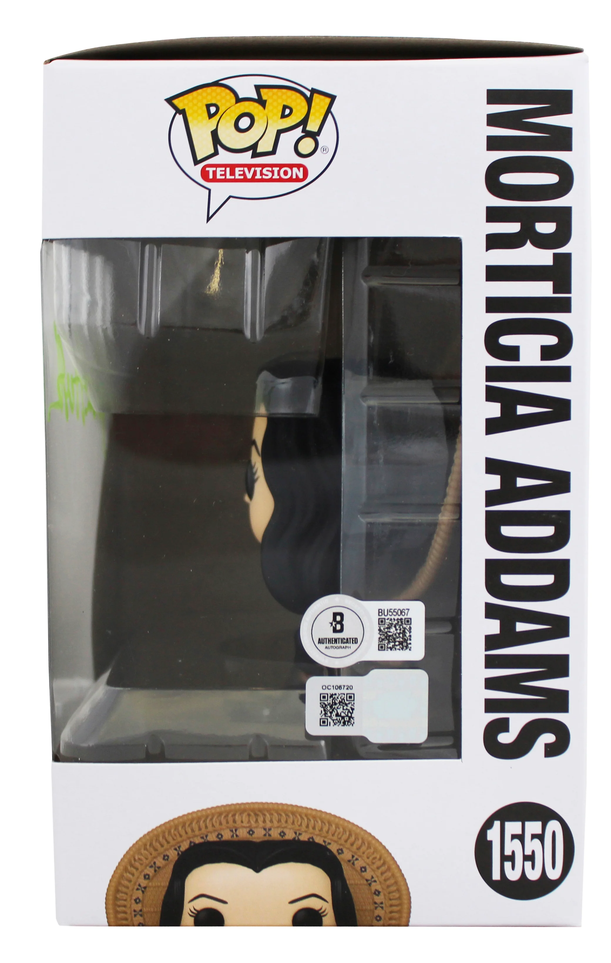 Anjelica Huston Signed Morticia Addams #1550 Funko Pop Vinyl Figure BAS #BU55067 - Image 4