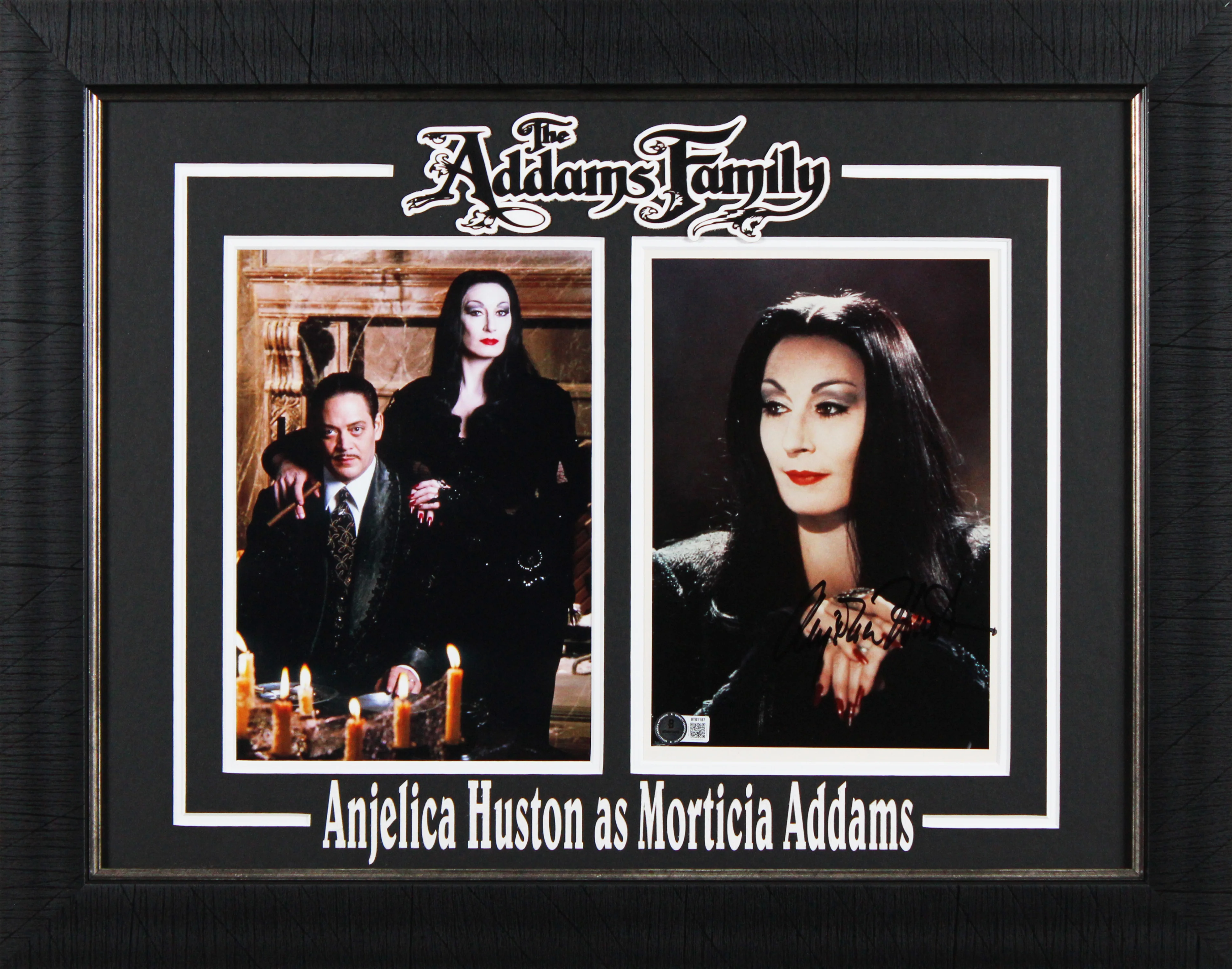 Anjelica Huston The Addams Family Signed 8x10 Framed Photo BAS #T01187 - Image 2
