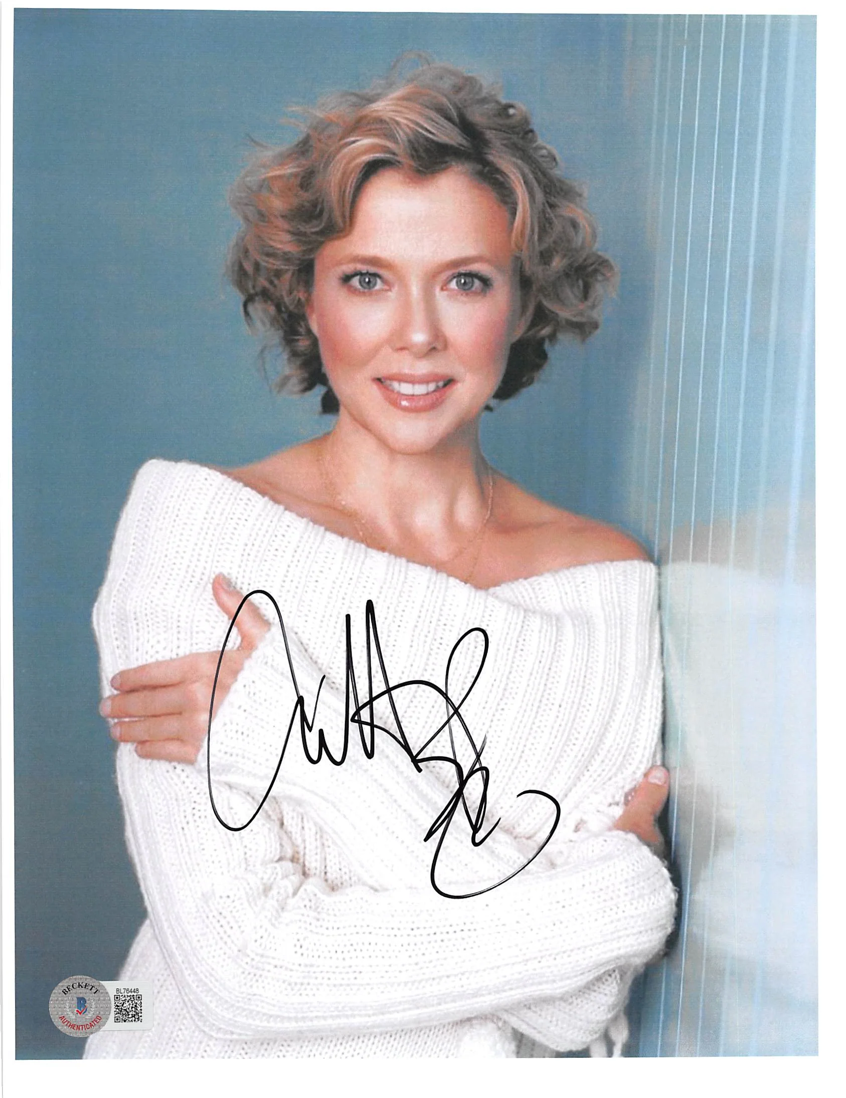Annette Bening American Beauty Authentic Signed 8.5x11 Photo BAS #BL76448 - Image 2