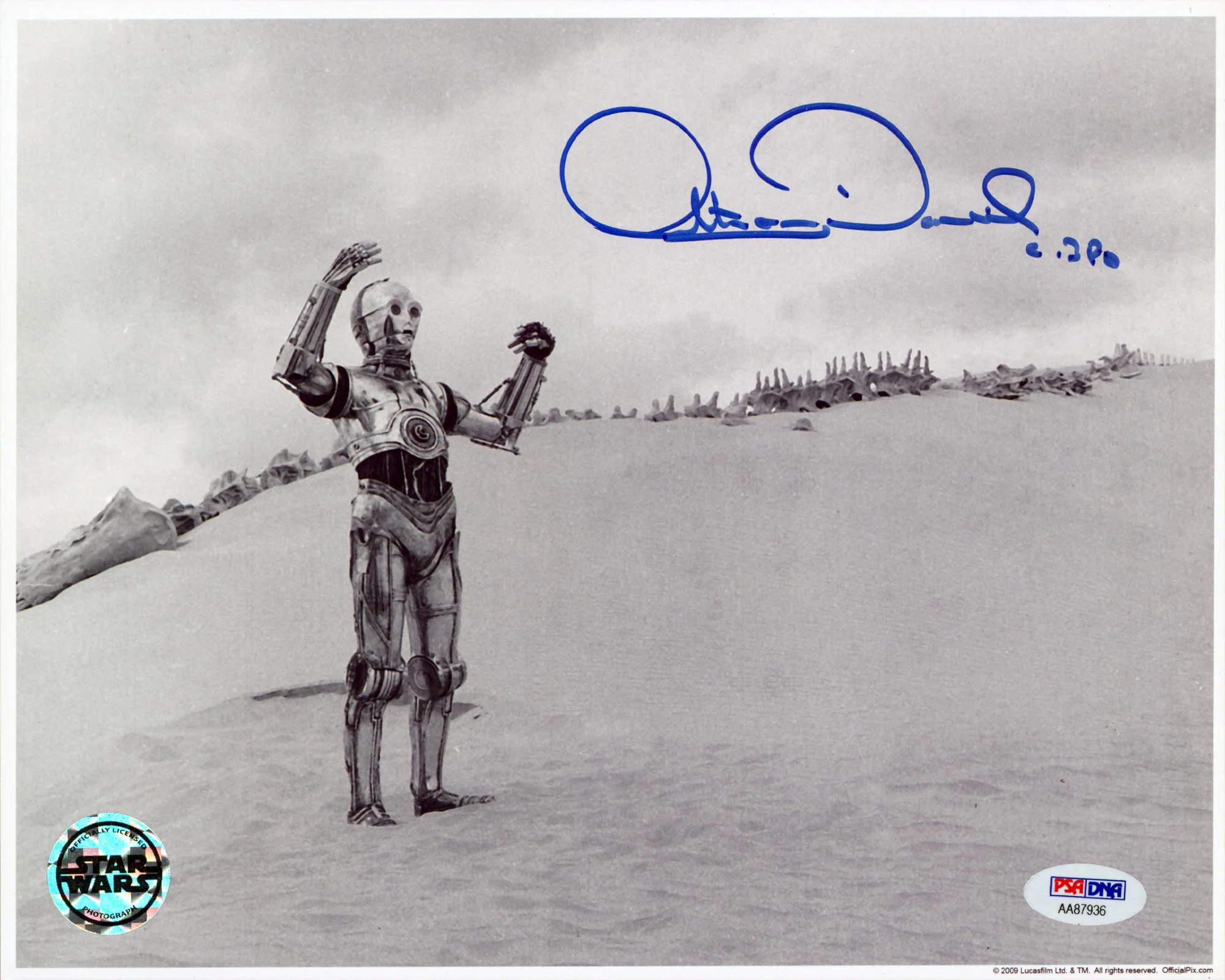 Anthony Daniels Star Wars Authentic Signed 8x10 Official Pix Photo PSA AA87936 - Image 2