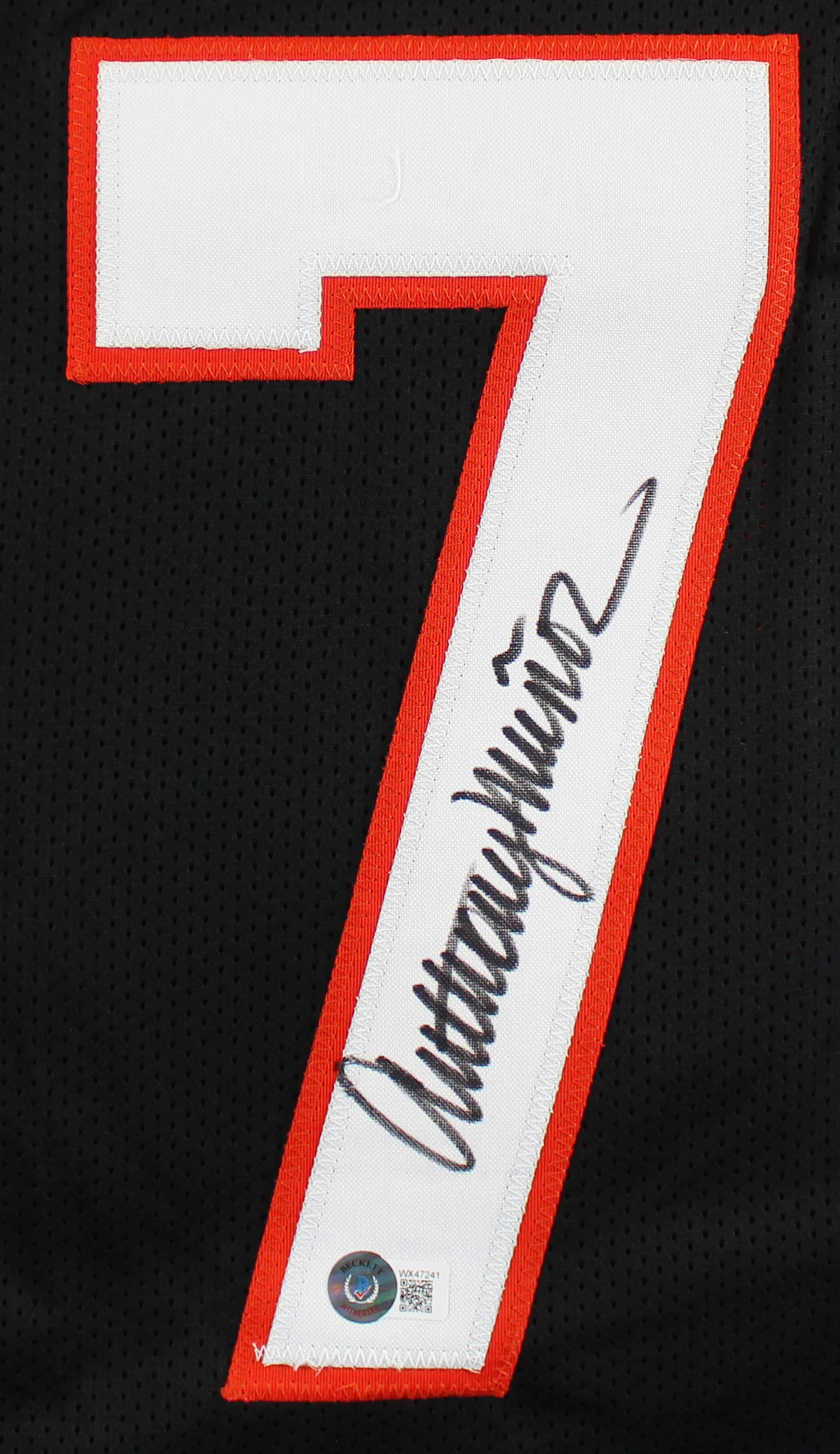 Anthony Munoz Authentic Signed Black Pro Style Jersey Autographed BAS Witnessed - Image 3