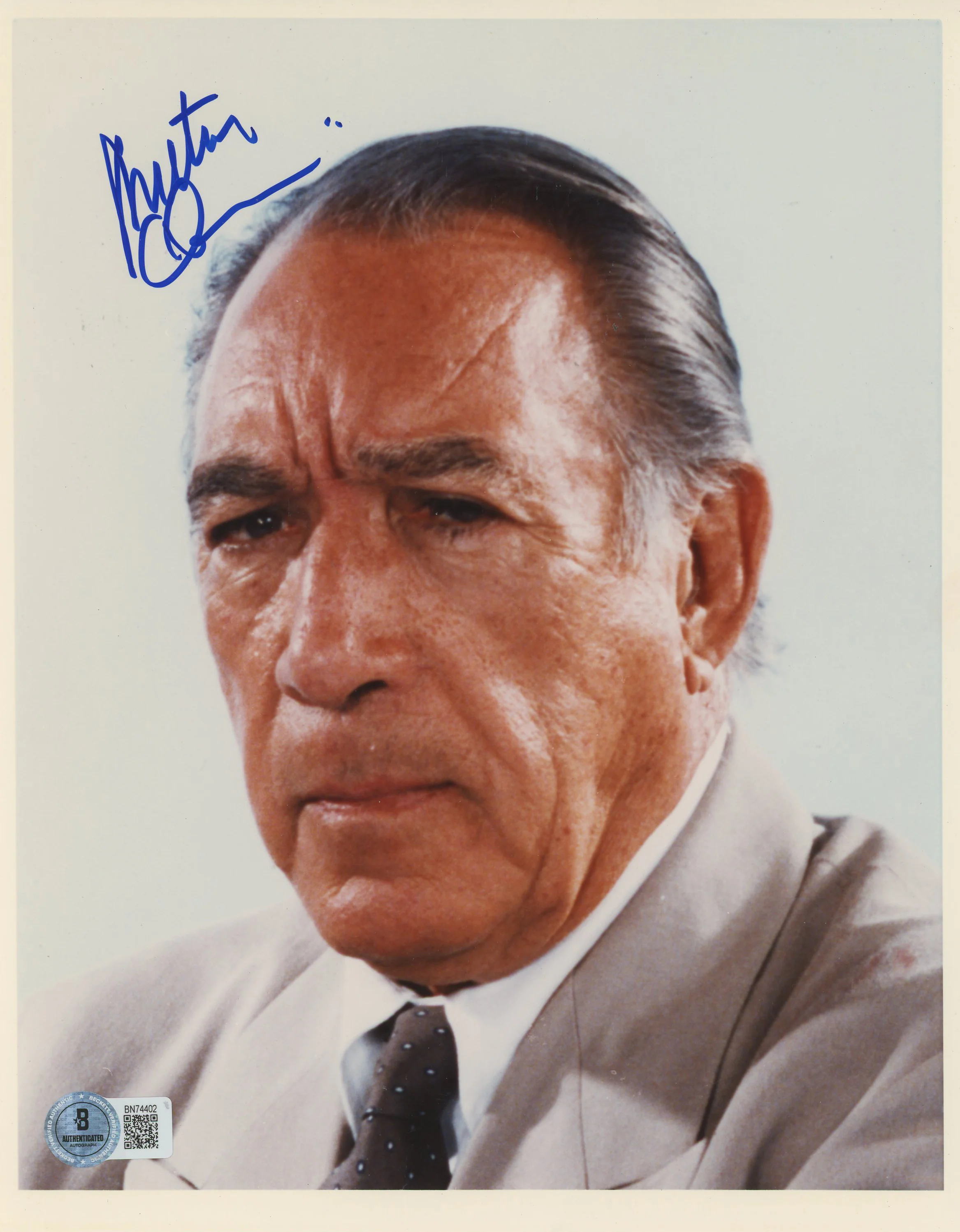 Anthony Quinn Revenge Authentic Signed 8x10 Photo Autographed BAS #BN74402 - Image 2