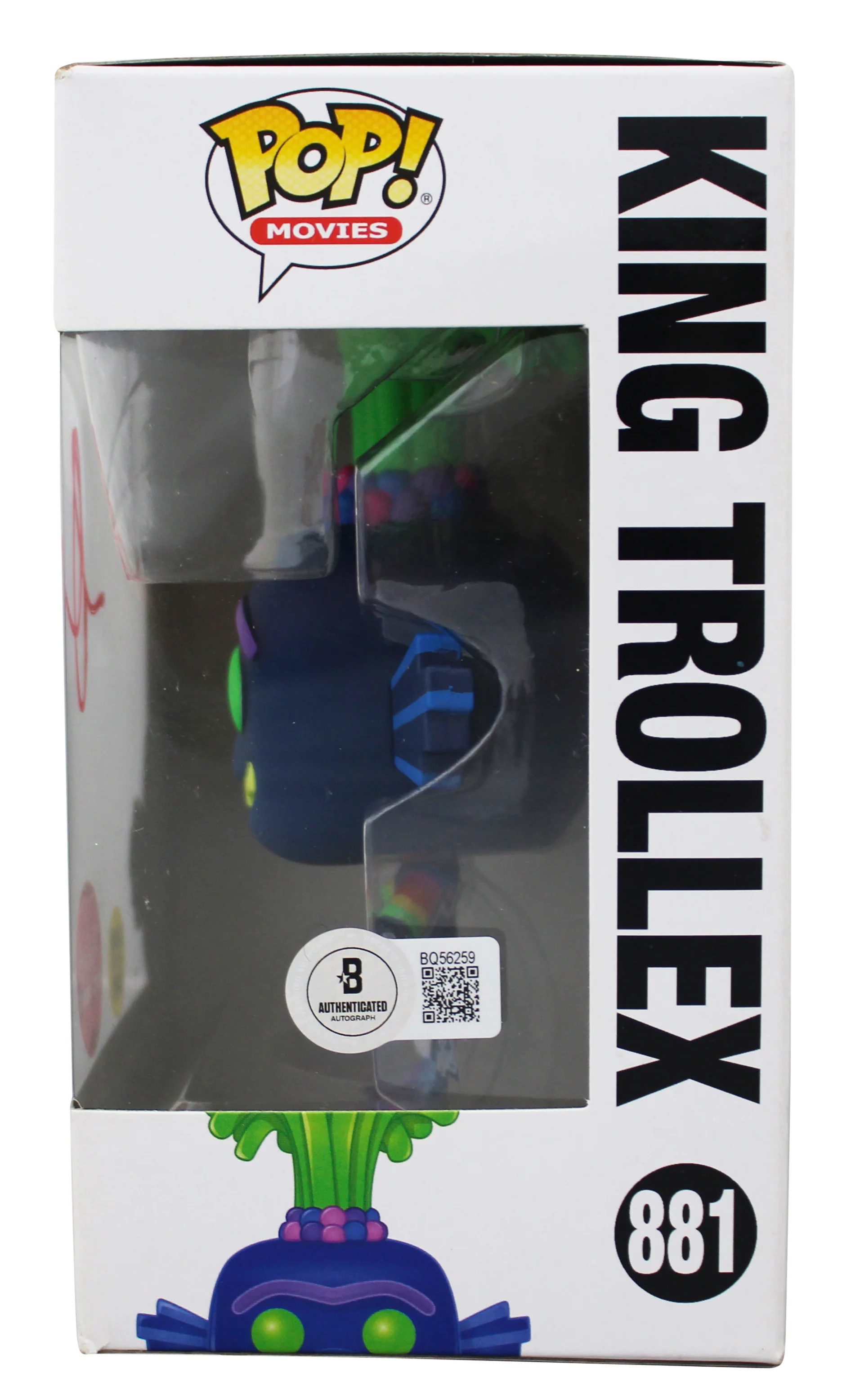Anthony Ramos Trolls Signed King Trollex #881 Funko Pop Figure BAS #BQ56259 - Image 4