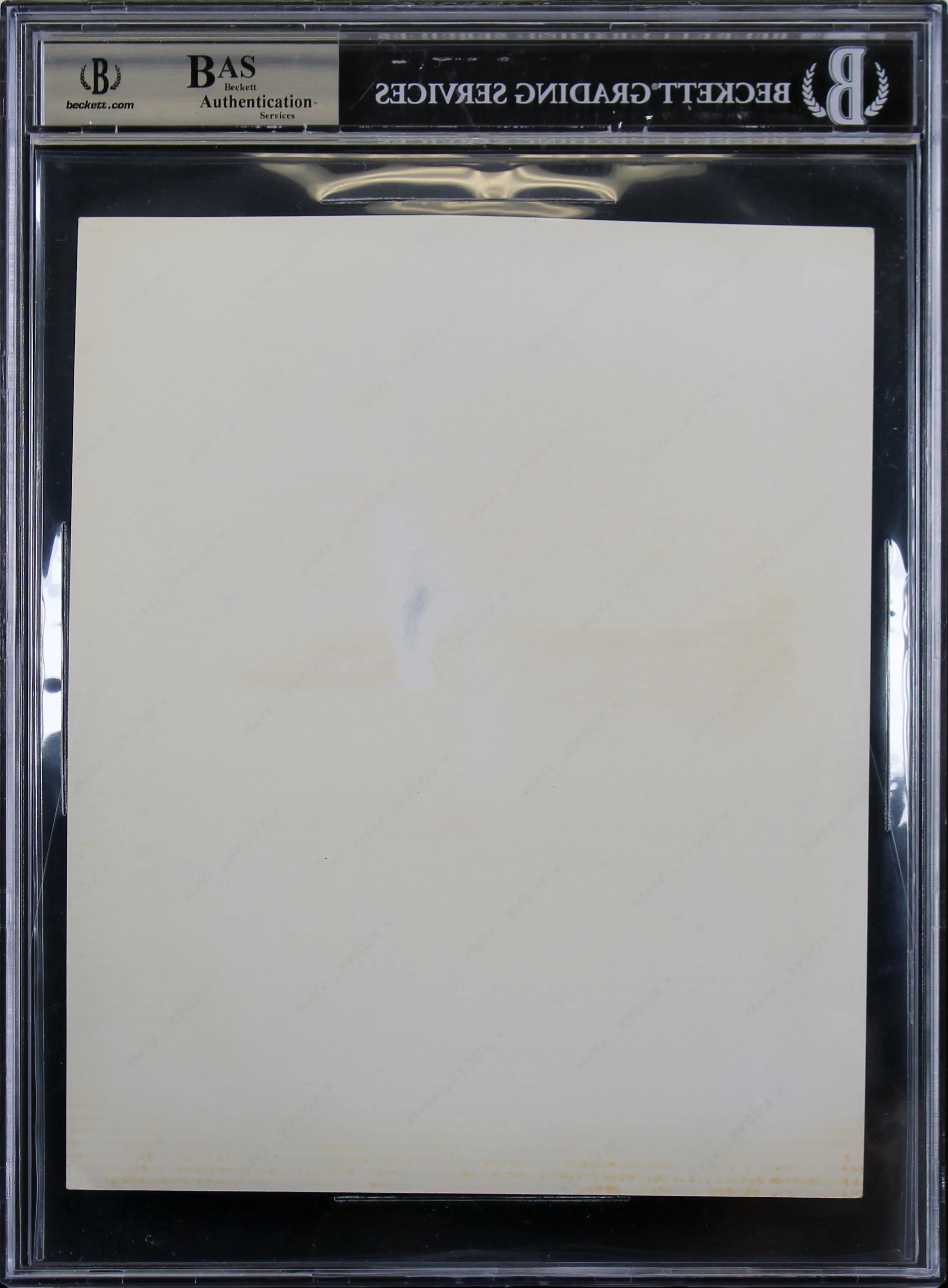 Apollo 11 (3) Armstrong, Aldrin & Collins Signed 8x10 NASA Blue # Photo BAS Slab - Image 3