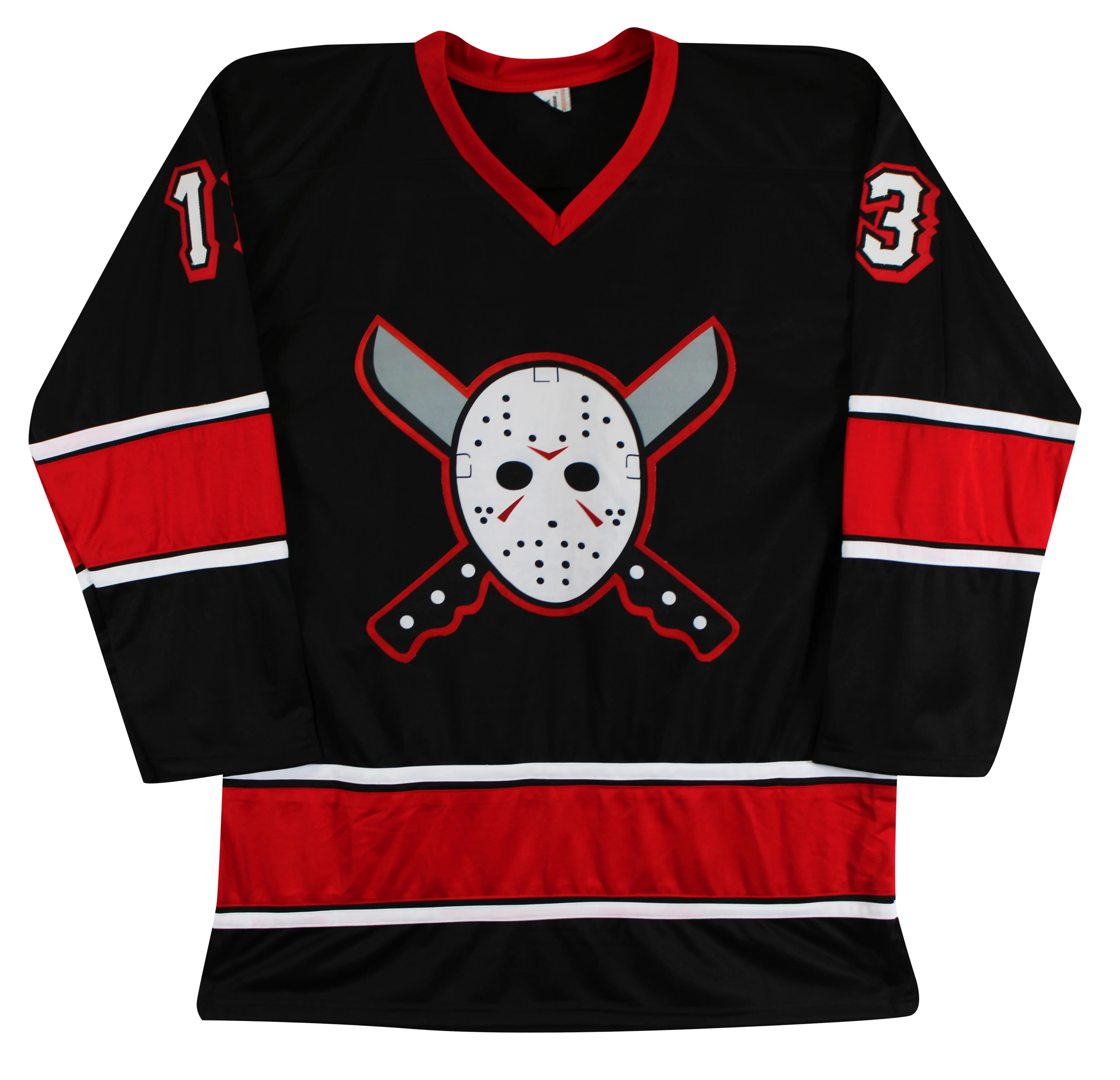 Ari Lehman "First F'N Jason" Authentic Signed Black Hockey Jersey BAS Witnessed - Image 4