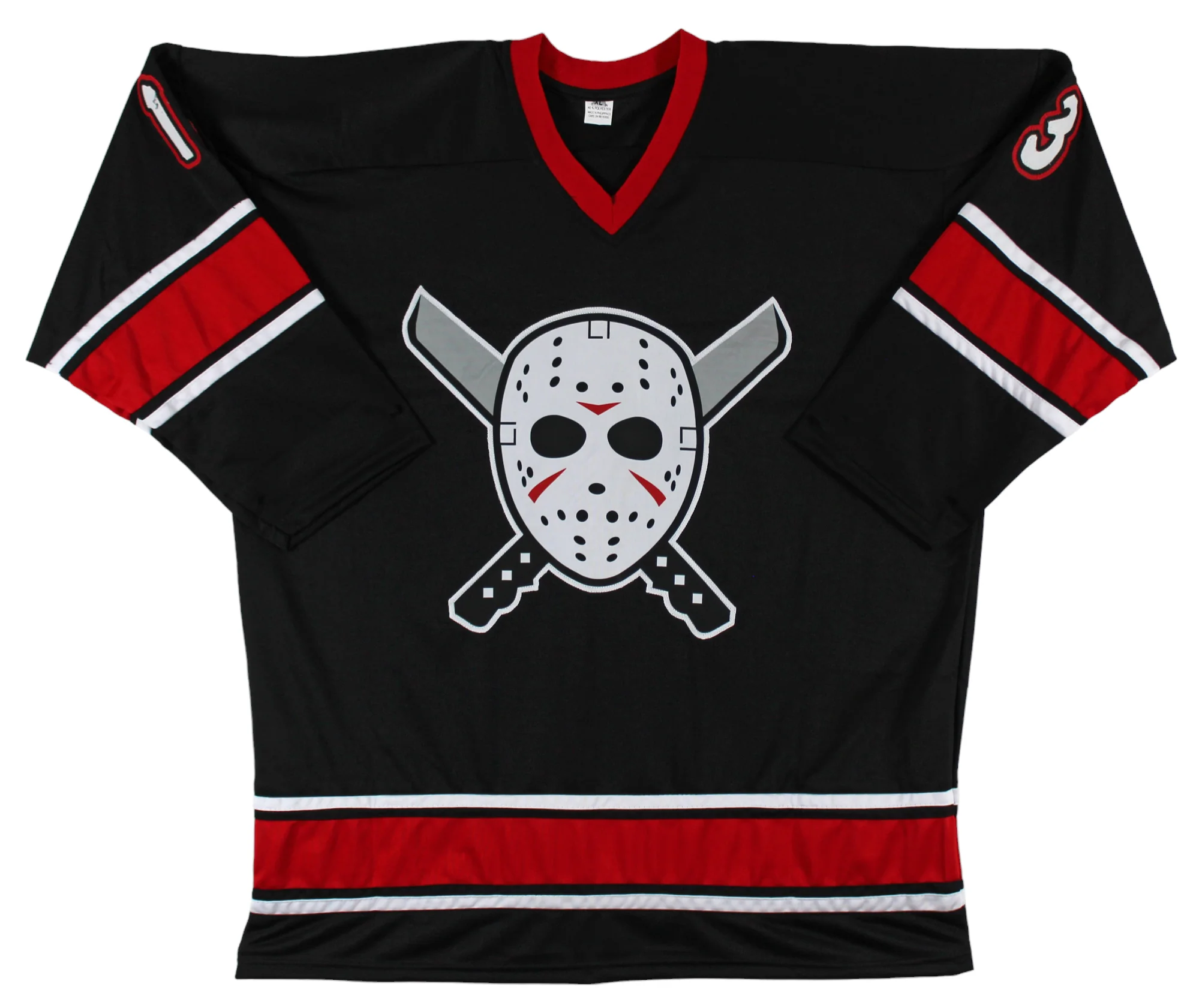 Ari Lehman Friday The 13th "First F'N Jason!" Signed Black Hockey Jersey BAS Wit - Image 4