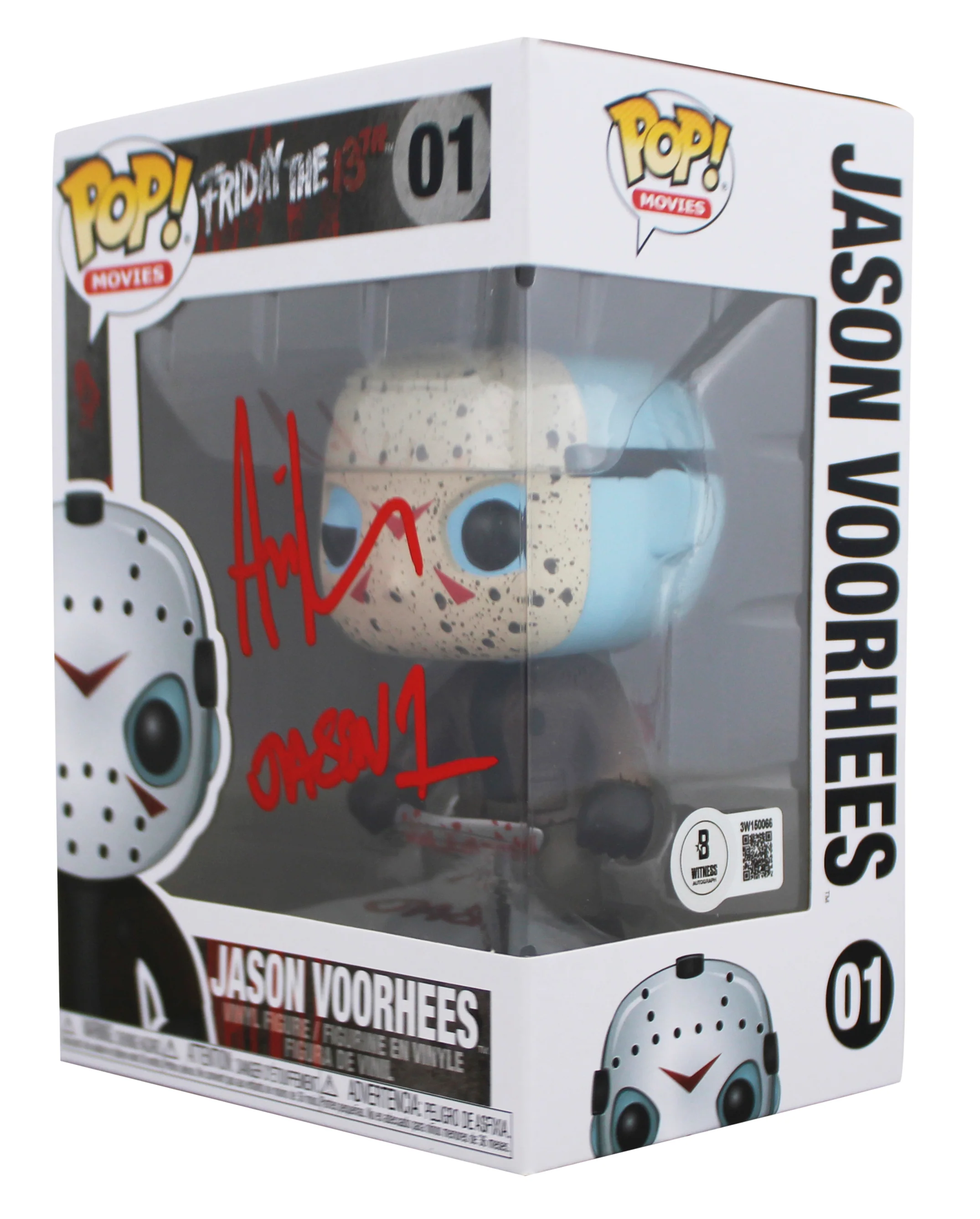 Ari Lehman "Jason 1" Signed #01 Funko Pop Vinyl Figure w/ Red Sig BAS Witnessed - Image 3