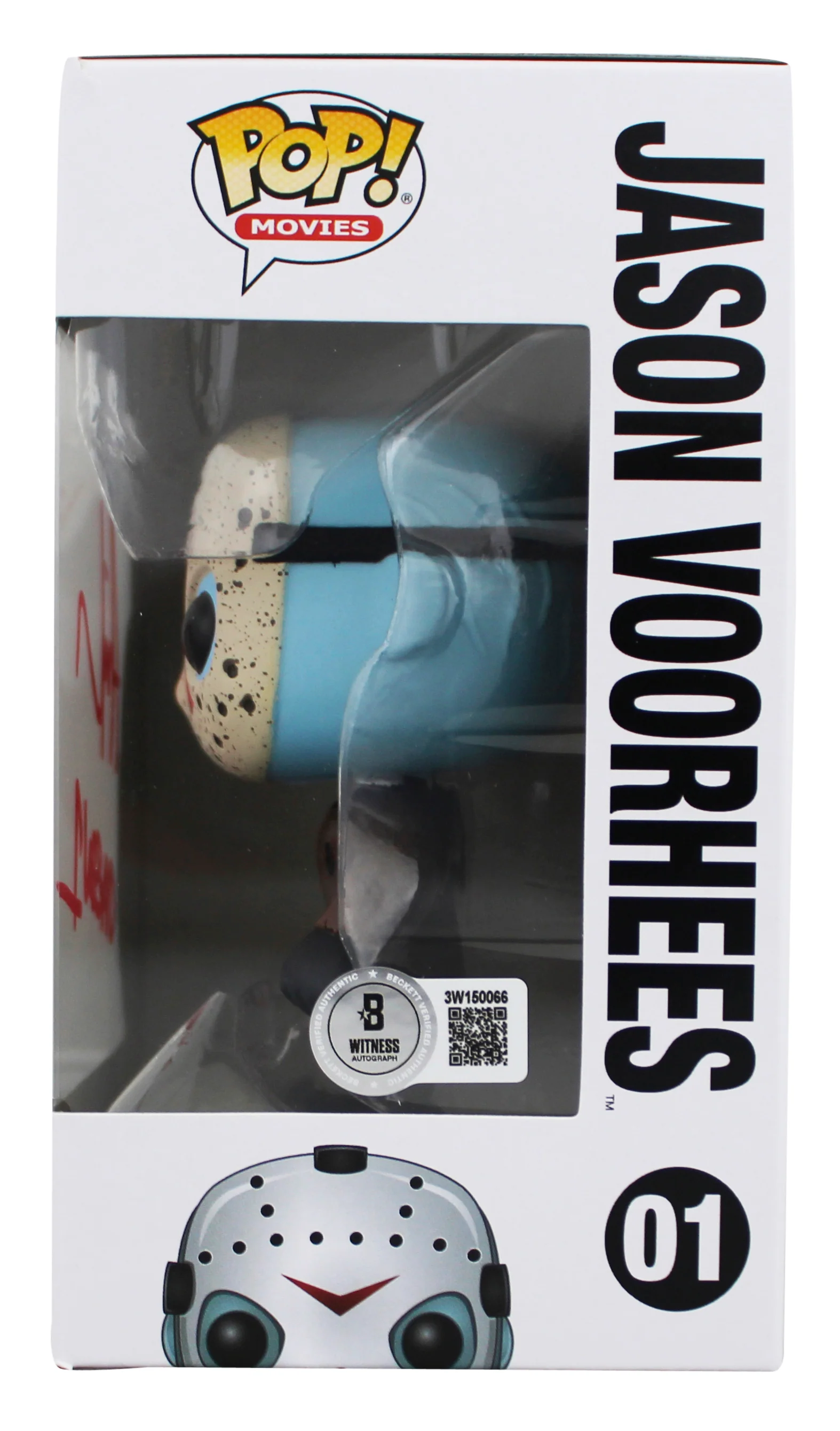 Ari Lehman "Jason 1" Signed #01 Funko Pop Vinyl Figure w/ Red Sig BAS Witnessed - Image 4