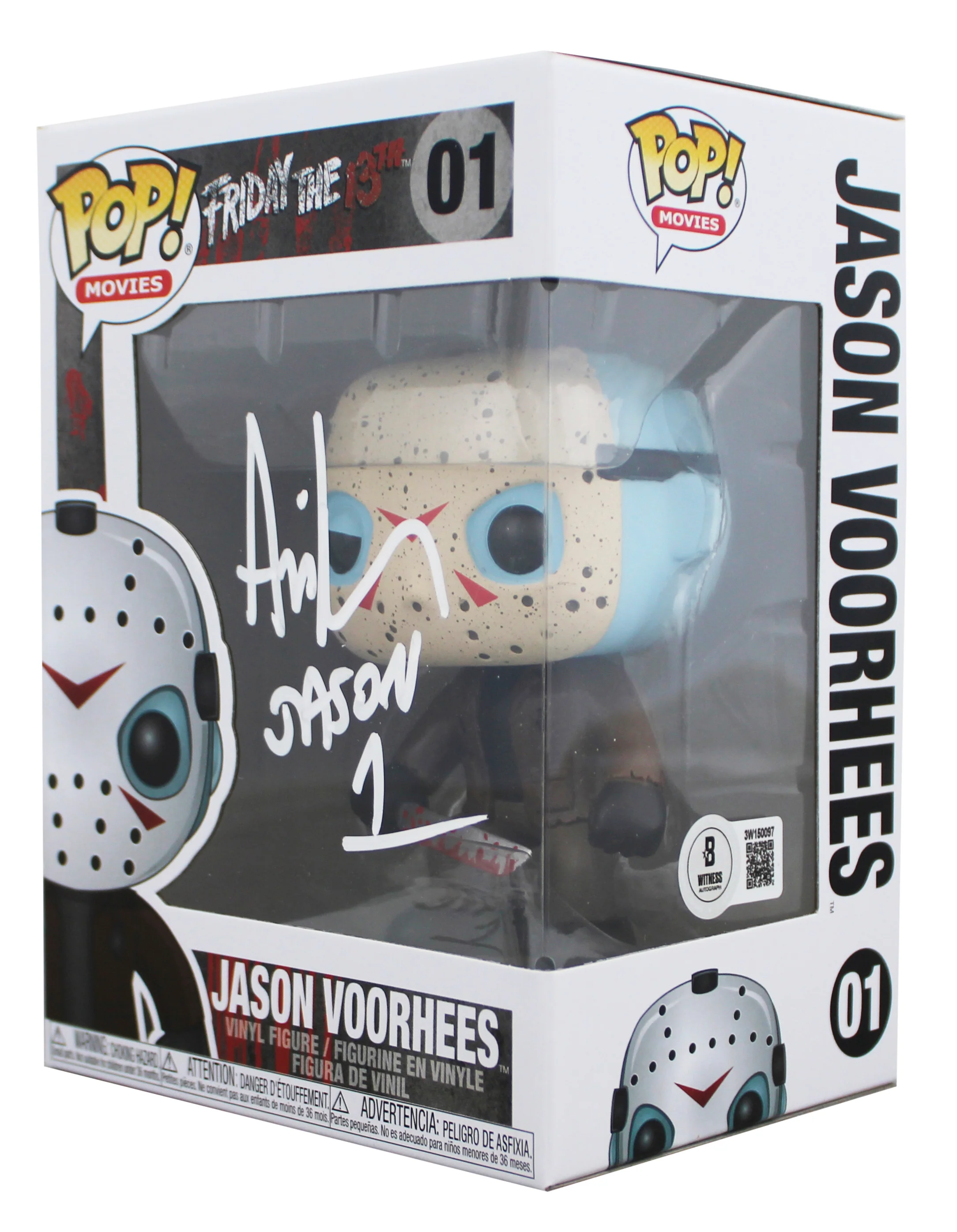 Ari Lehman "Jason 1" Signed #01 Funko Pop Vinyl Figure w/ White Sig BAS Witness - Image 3