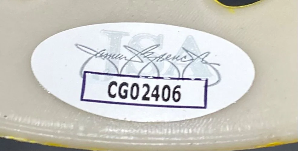 Ari Lehman Signed Jason Vorhees Yellow Costume Mask Friday The 13th JSA - Image 2