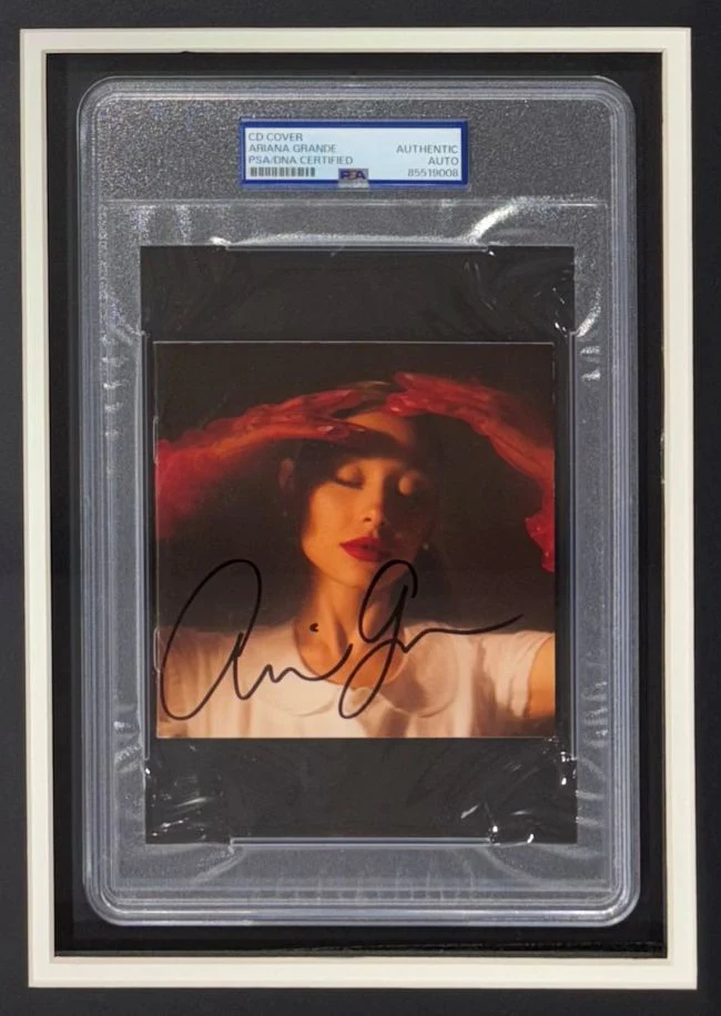 Ariana Grande Signed Framed Eternal Sunshine CD Insert w/ 11x14 Photo 2 PSA - Image 2