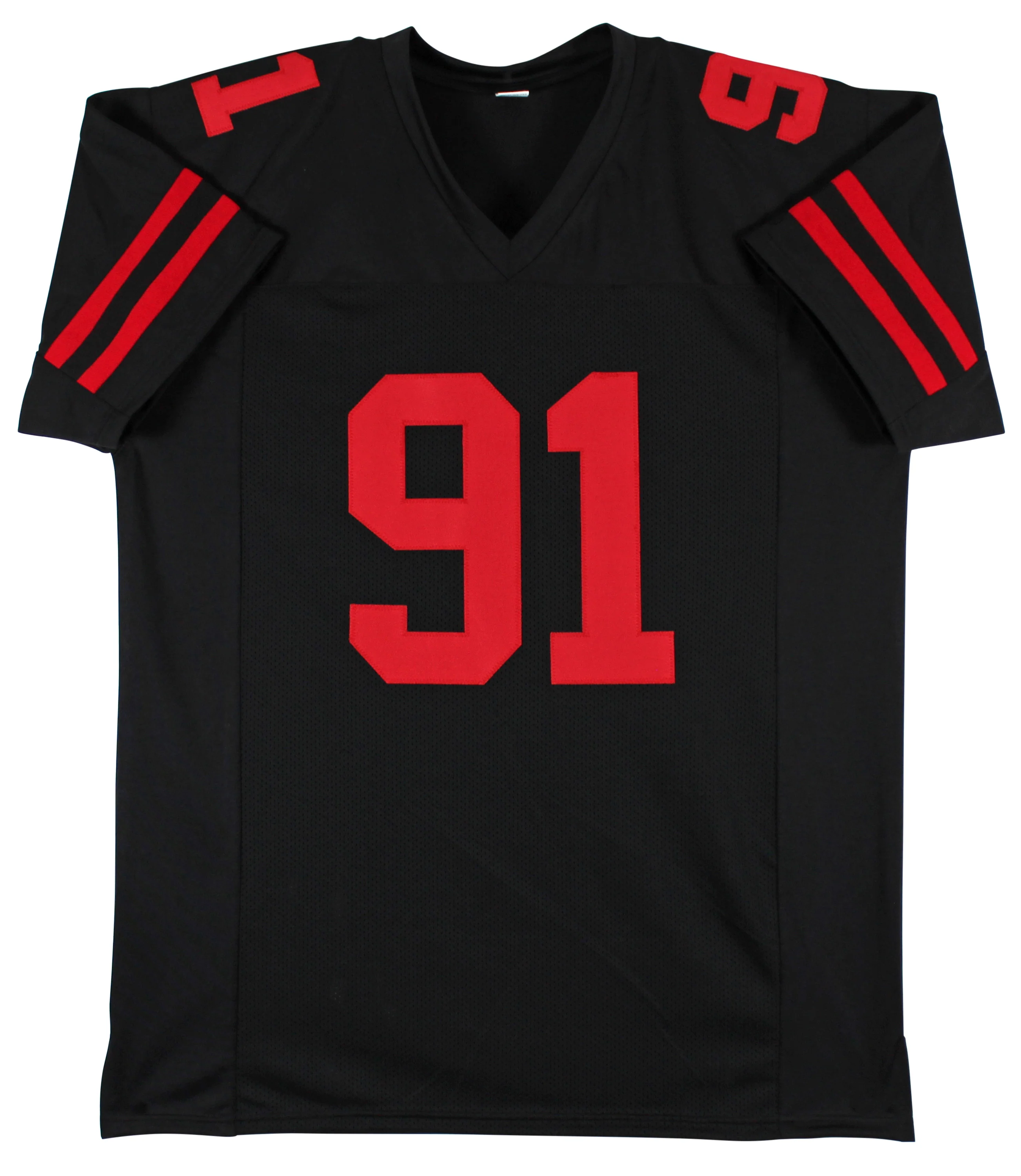 Arik Armstead Authentic Signed Black Pro Style Jersey BAS Witnessed - Image 4