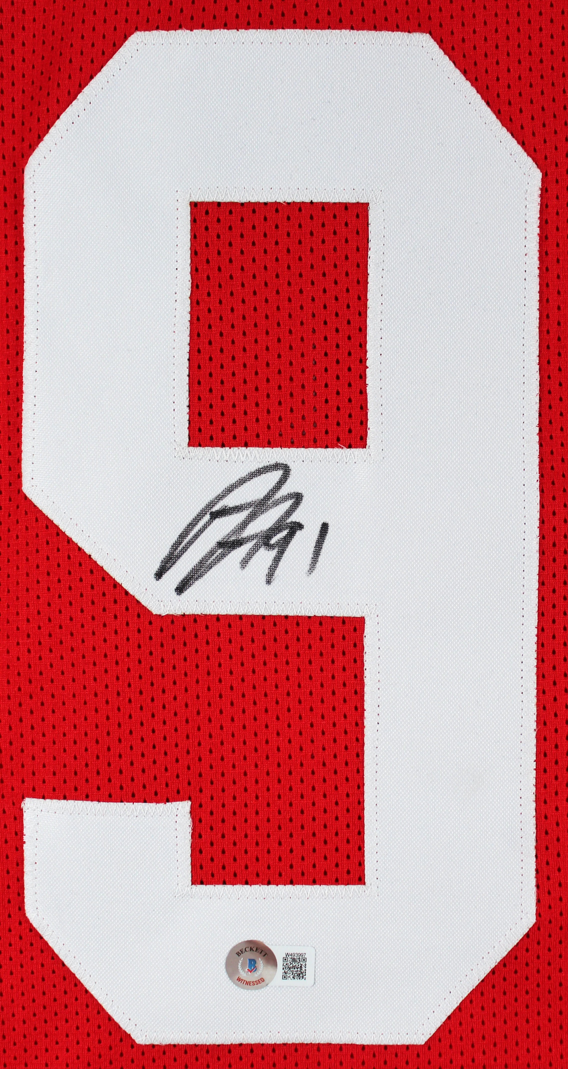 Arik Armstead Authentic Signed Red Pro Style Jersey BAS Witnessed - Image 3