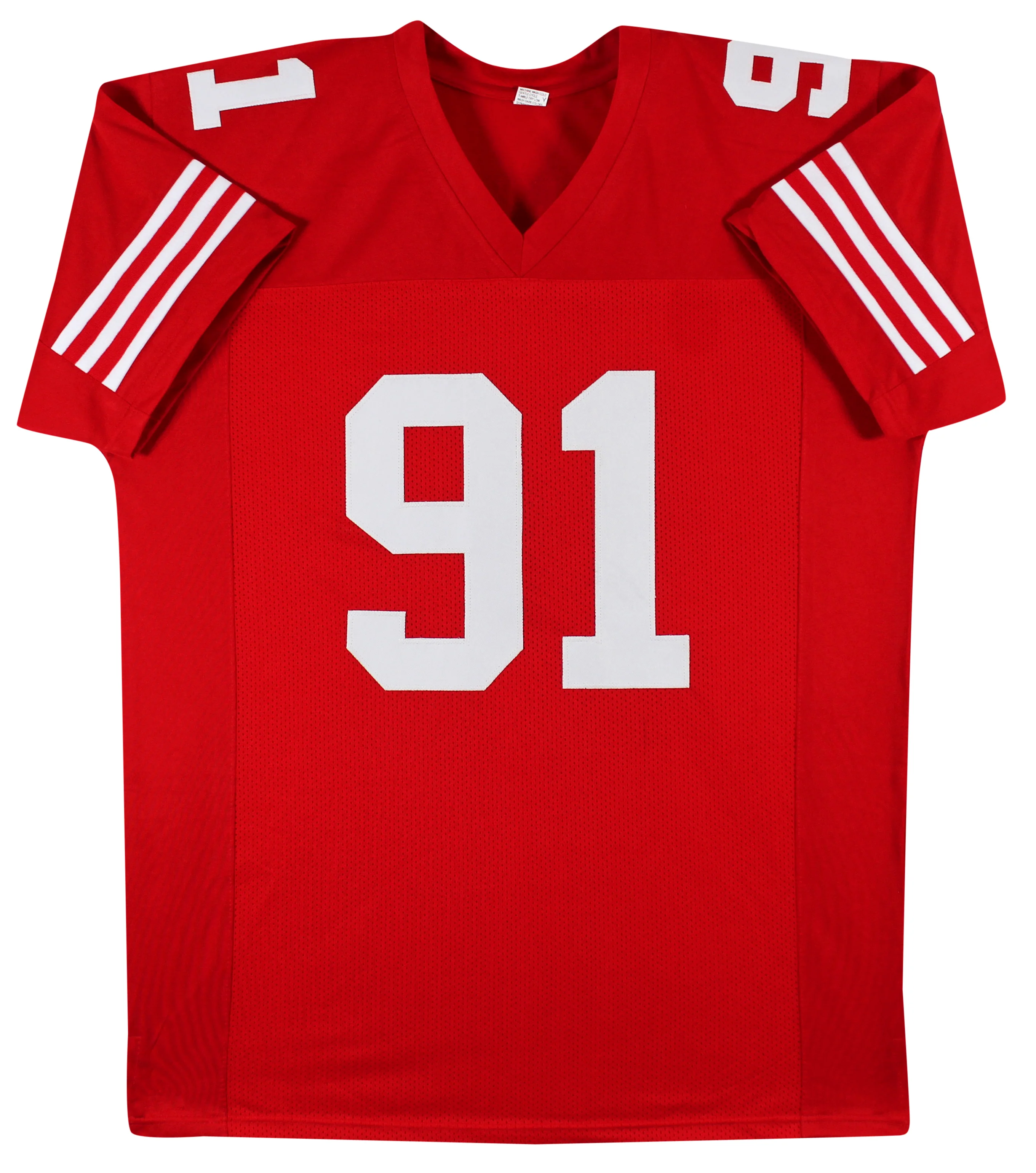 Arik Armstead Authentic Signed Red Pro Style Jersey BAS Witnessed - Image 4