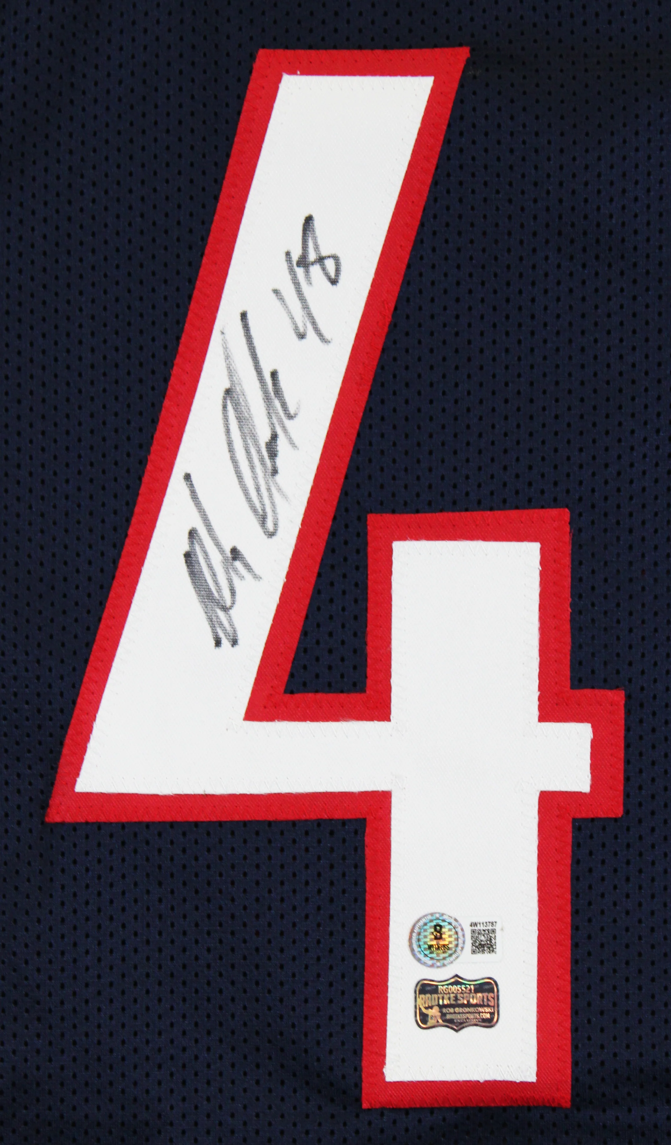 Arizona Rob Gronkowski Authentic Signed Navy Blue Pro Style Jersey BAS Witnessed - Image 3