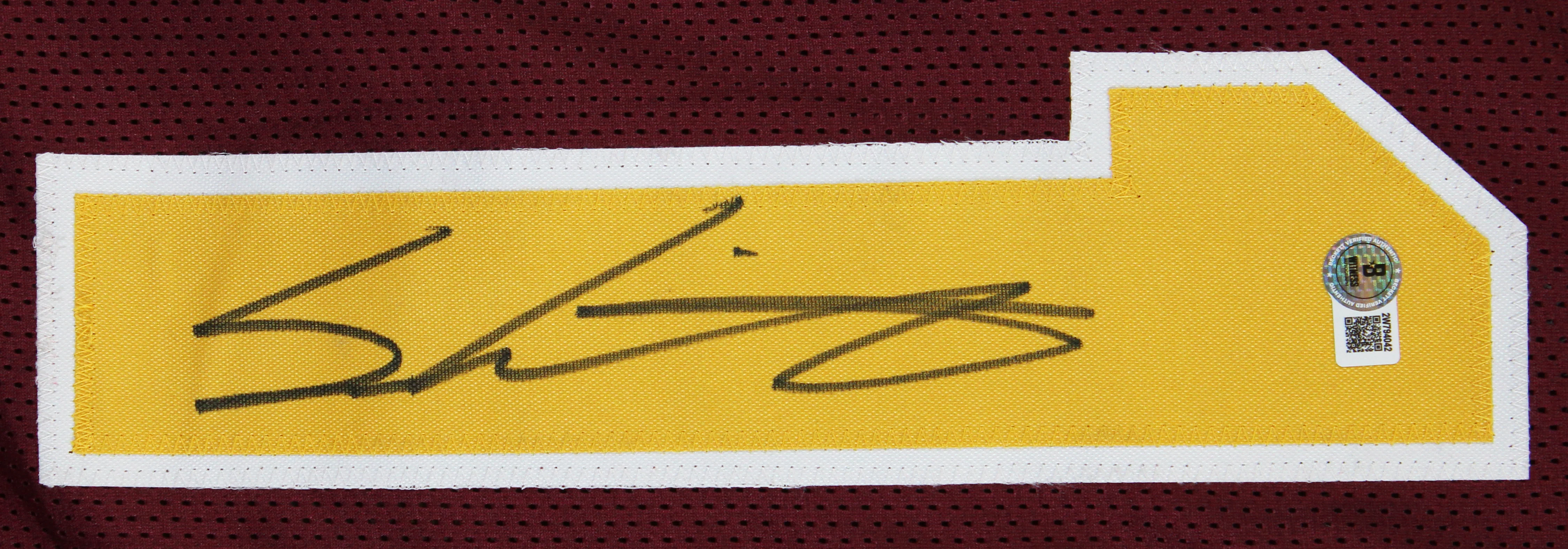 Arizona State Sam Leavitt Authentic Signed Maroon Pro Style Jersey BAS Witnessed - Image 3