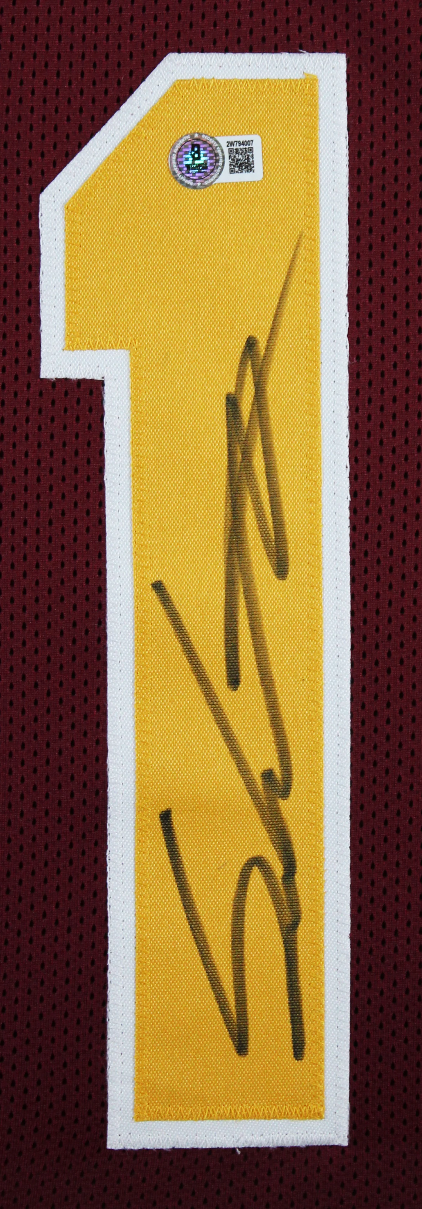 Arizona State Sam Leavitt Signed Maroon Pro Style Framed Jersey BAS Witnessed - Image 3