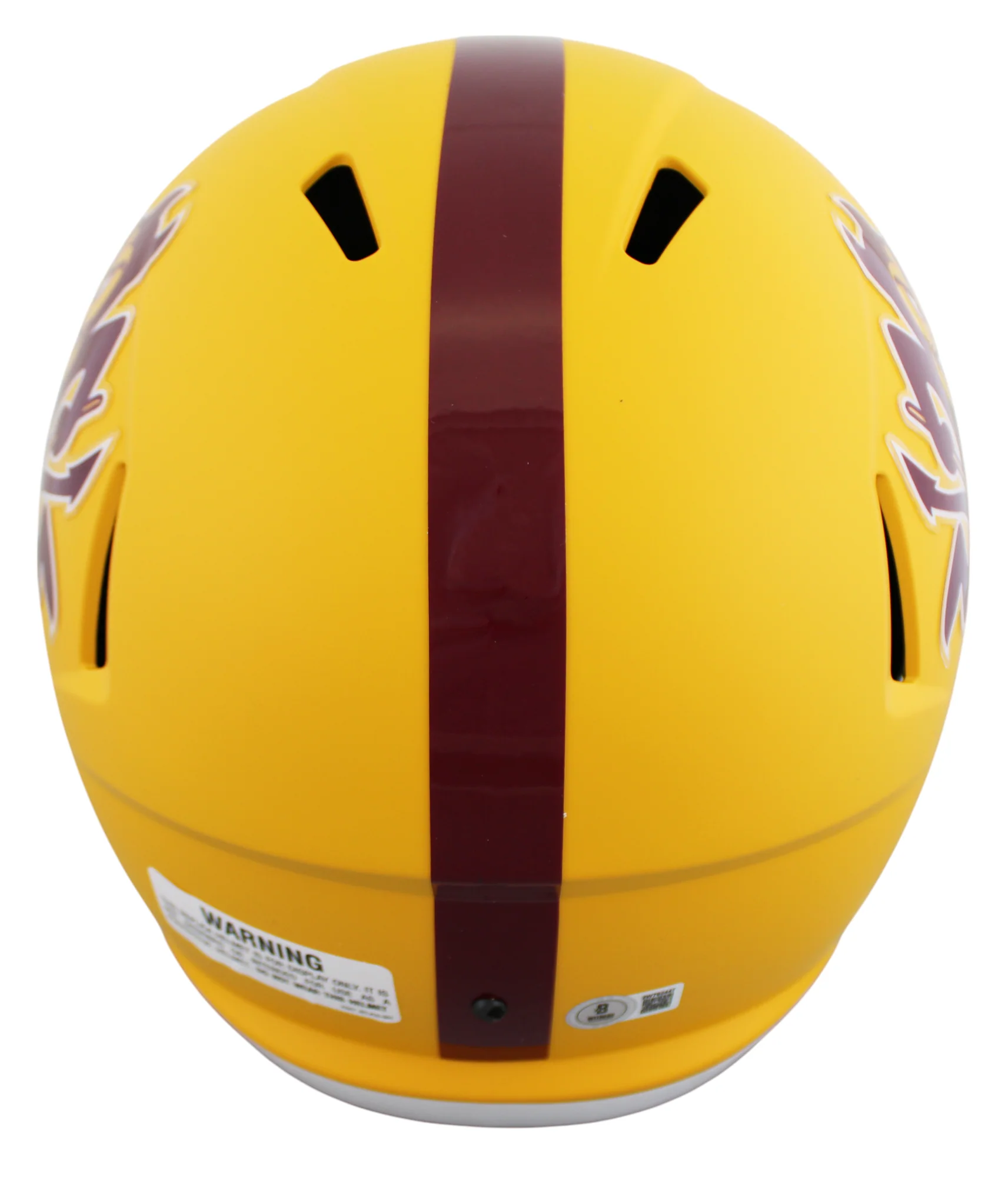 Arizona State Sam Leavitt Signed Sparky Full Size Speed Rep Helmet W/ Case BAS W - Image 4