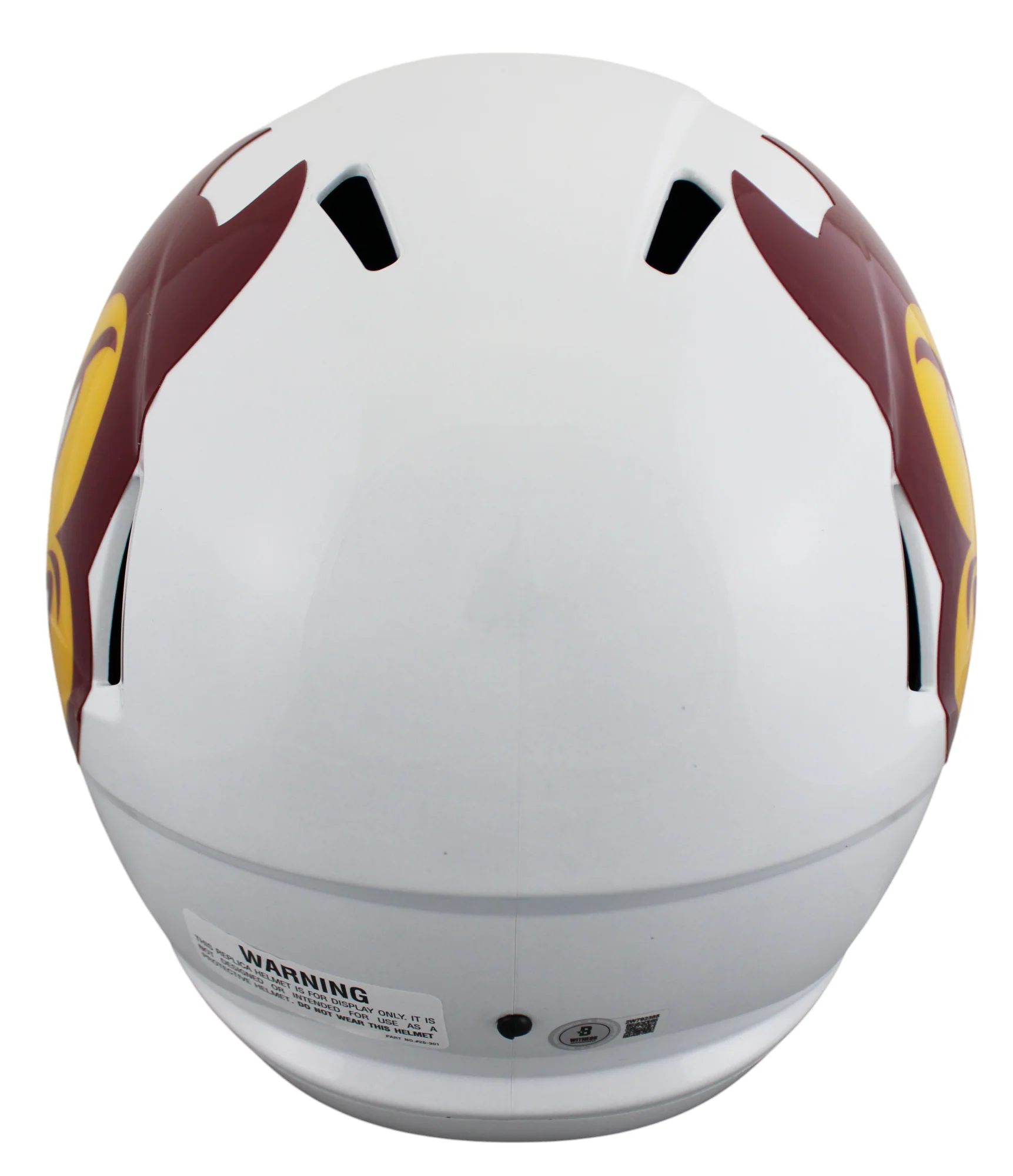 Arizona State Sam Leavitt Signed White Full Size Speed Rep Helmet W/ Case BAS W - Image 4
