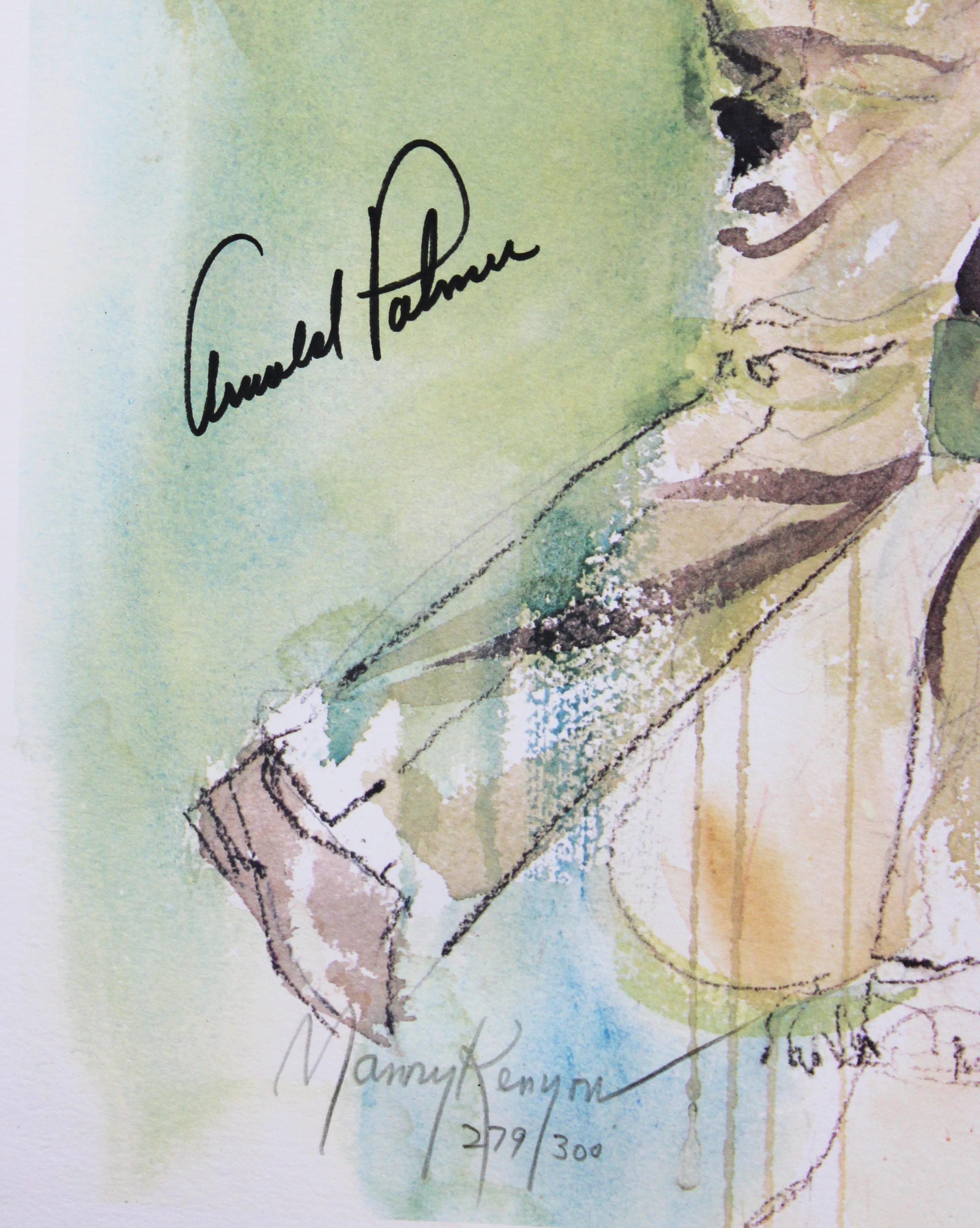 Arnold Palmer & Ann Manry Kenyon Authentic Signed 18x22 Lithograph BAS - Image 3